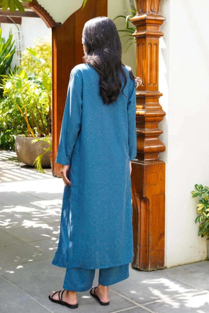 Kalidaar Co-Ord - Teal Blue - Image 4