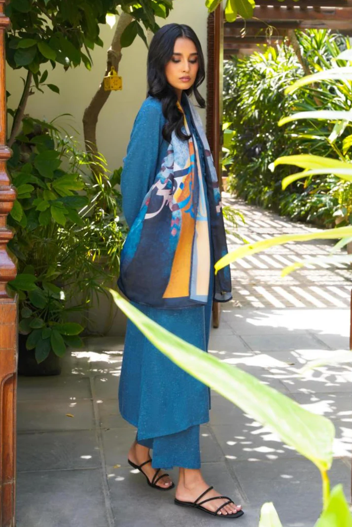 Kalidaar Co-Ord - Teal Blue - Image 6