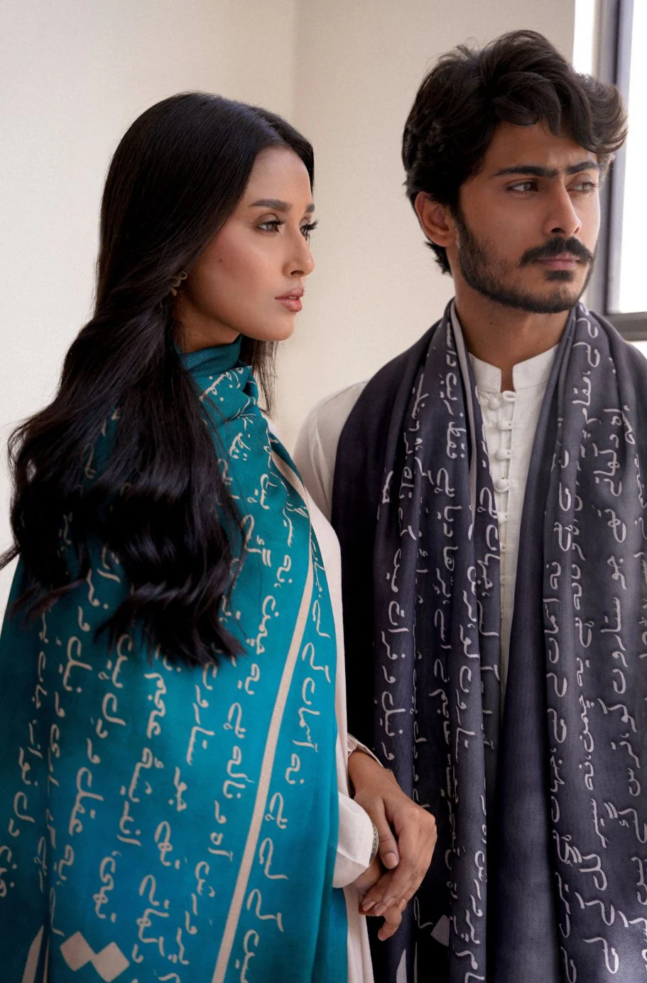 Karvaan Stole - Teal Blue - Image 5