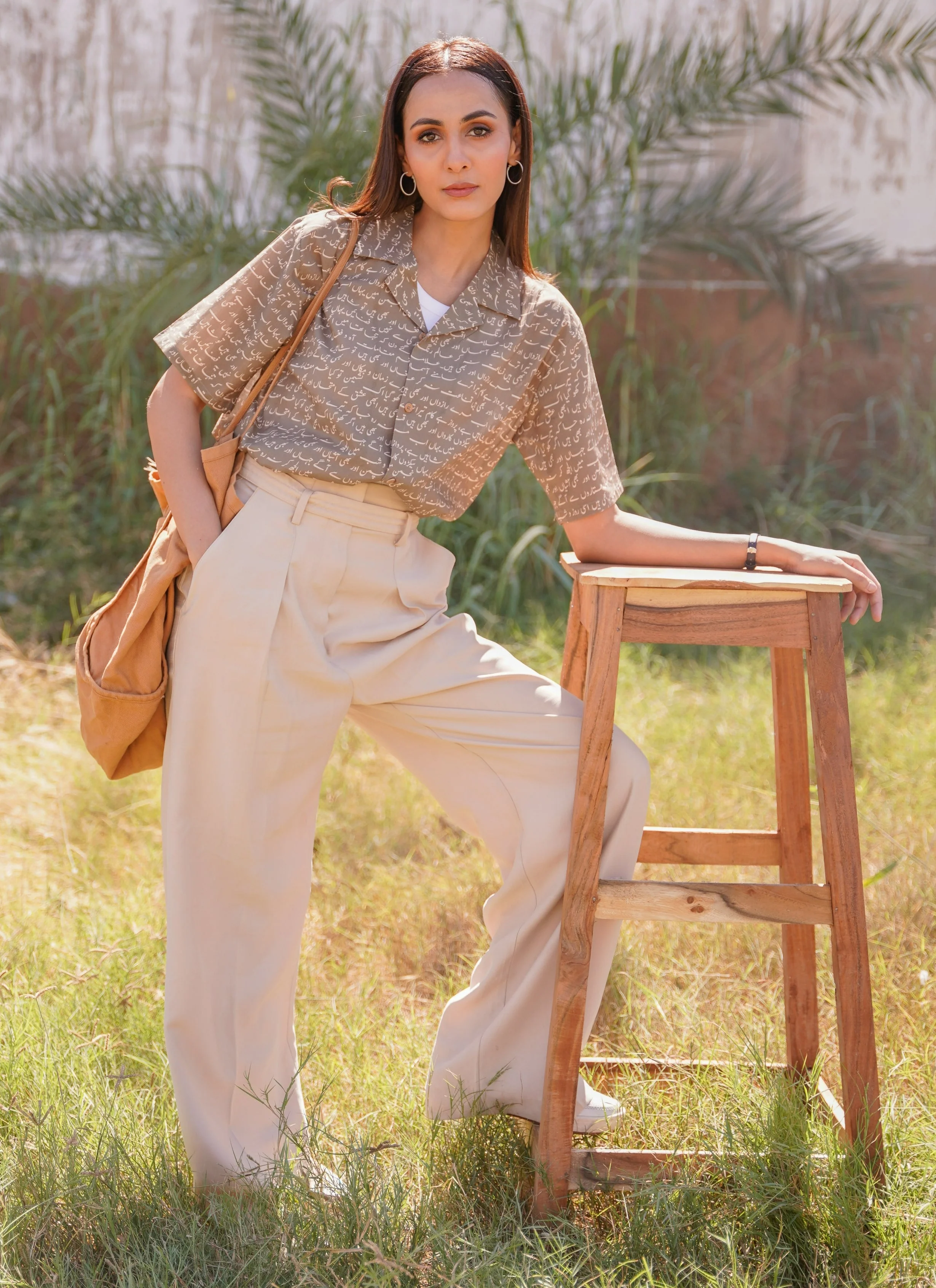 Khaki Green Sitaray Shirt - Image 4