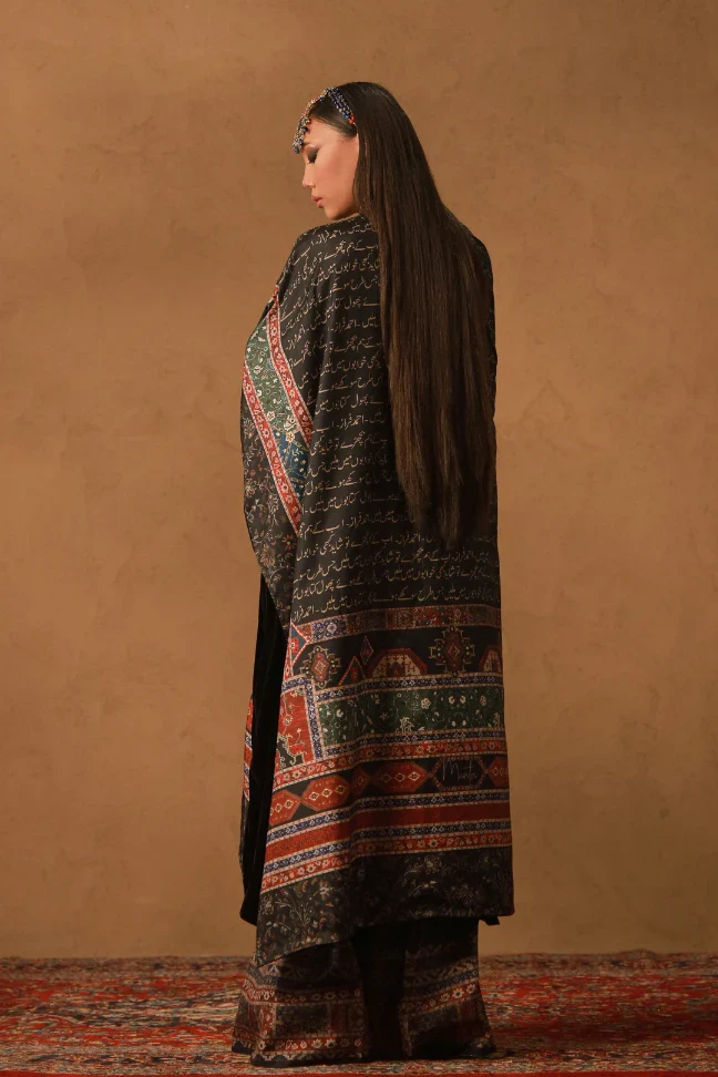 Khumar Velvet Cape - Image 2