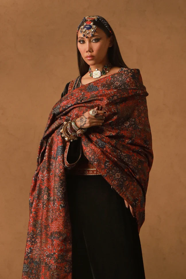 Khumar Velvet Shawl - Image 2
