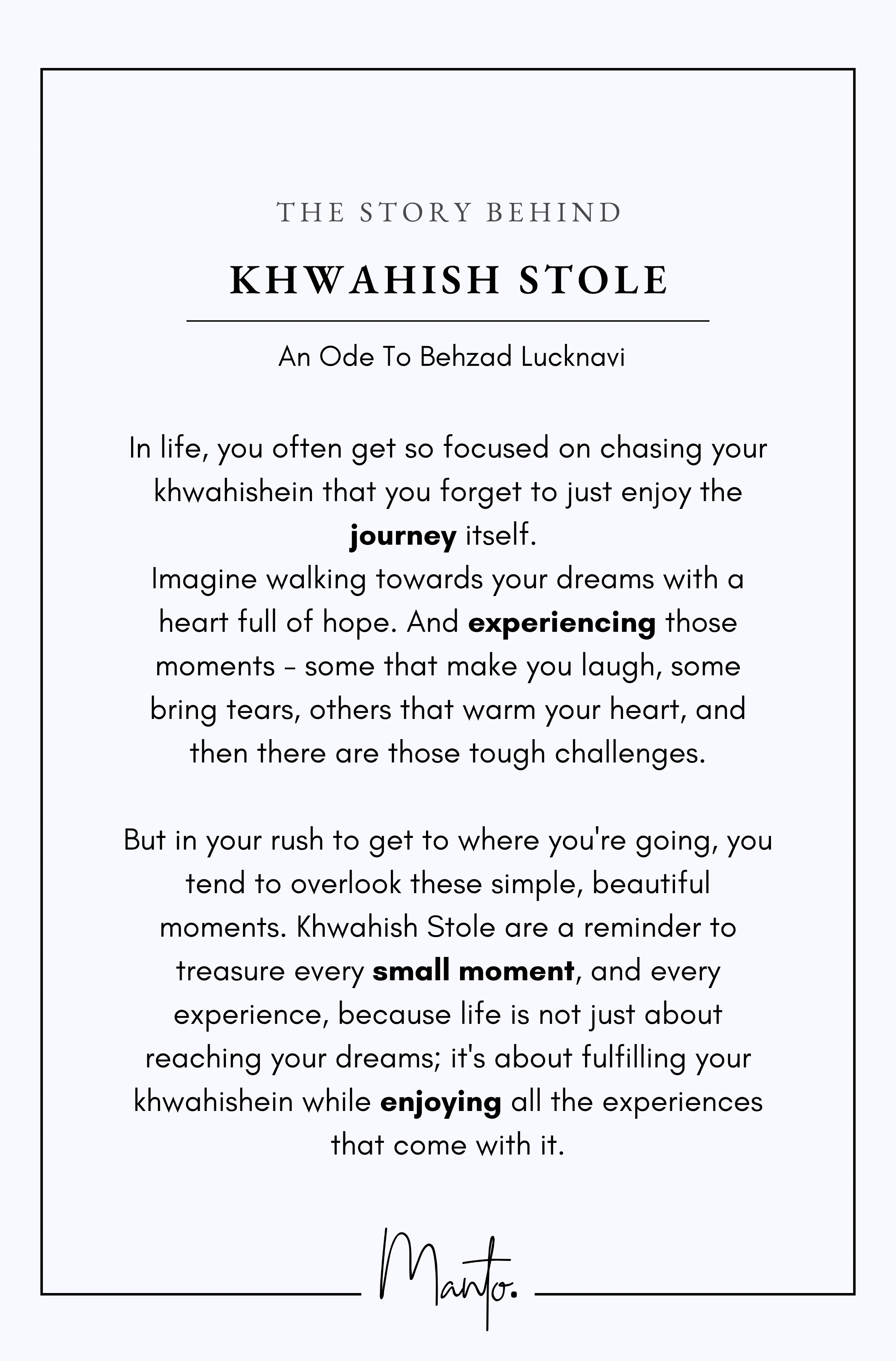 Khwahish Stole - Beige & Blue - Image 6