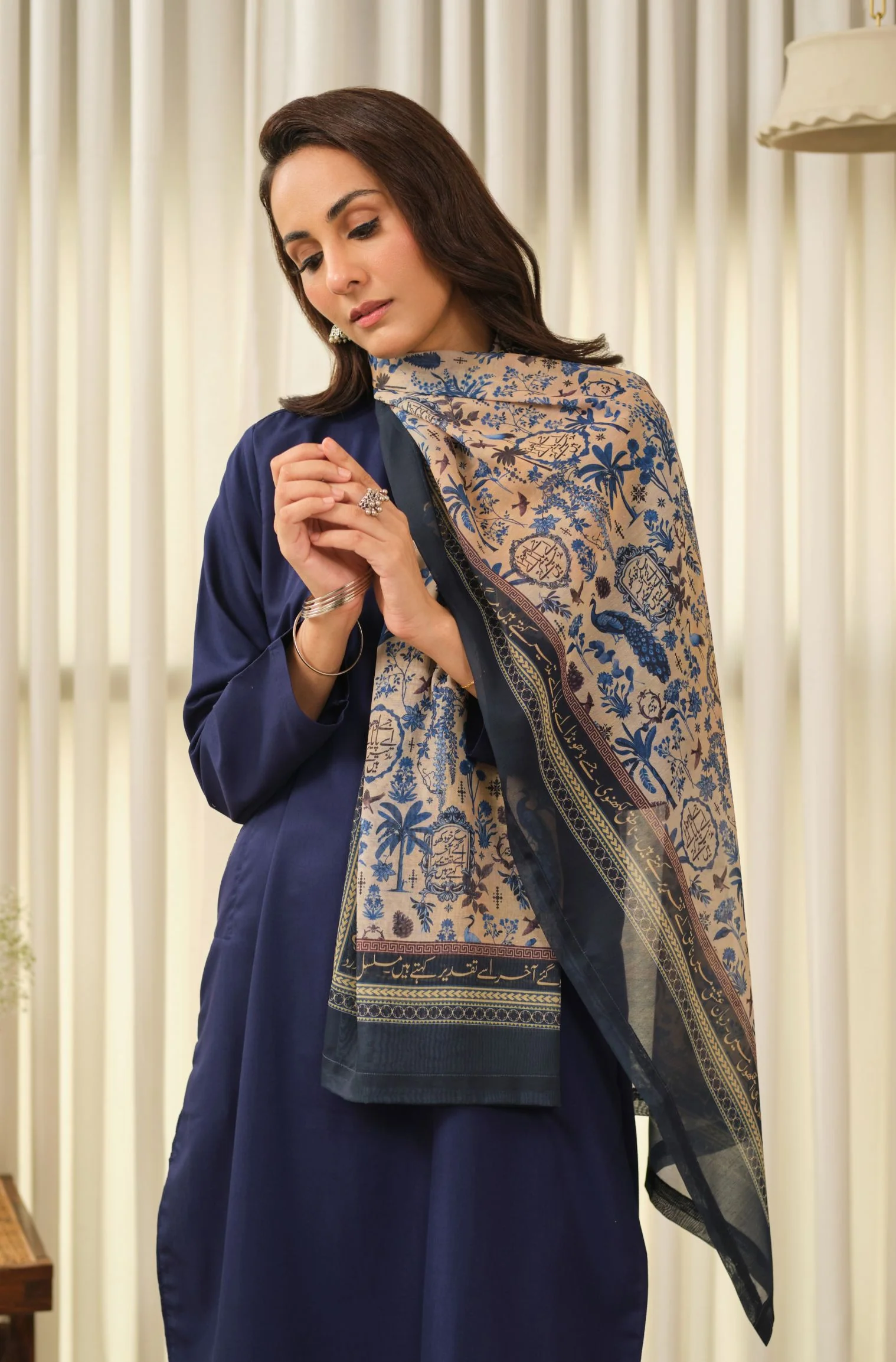 Kismat Scarf - Blue - Image 2