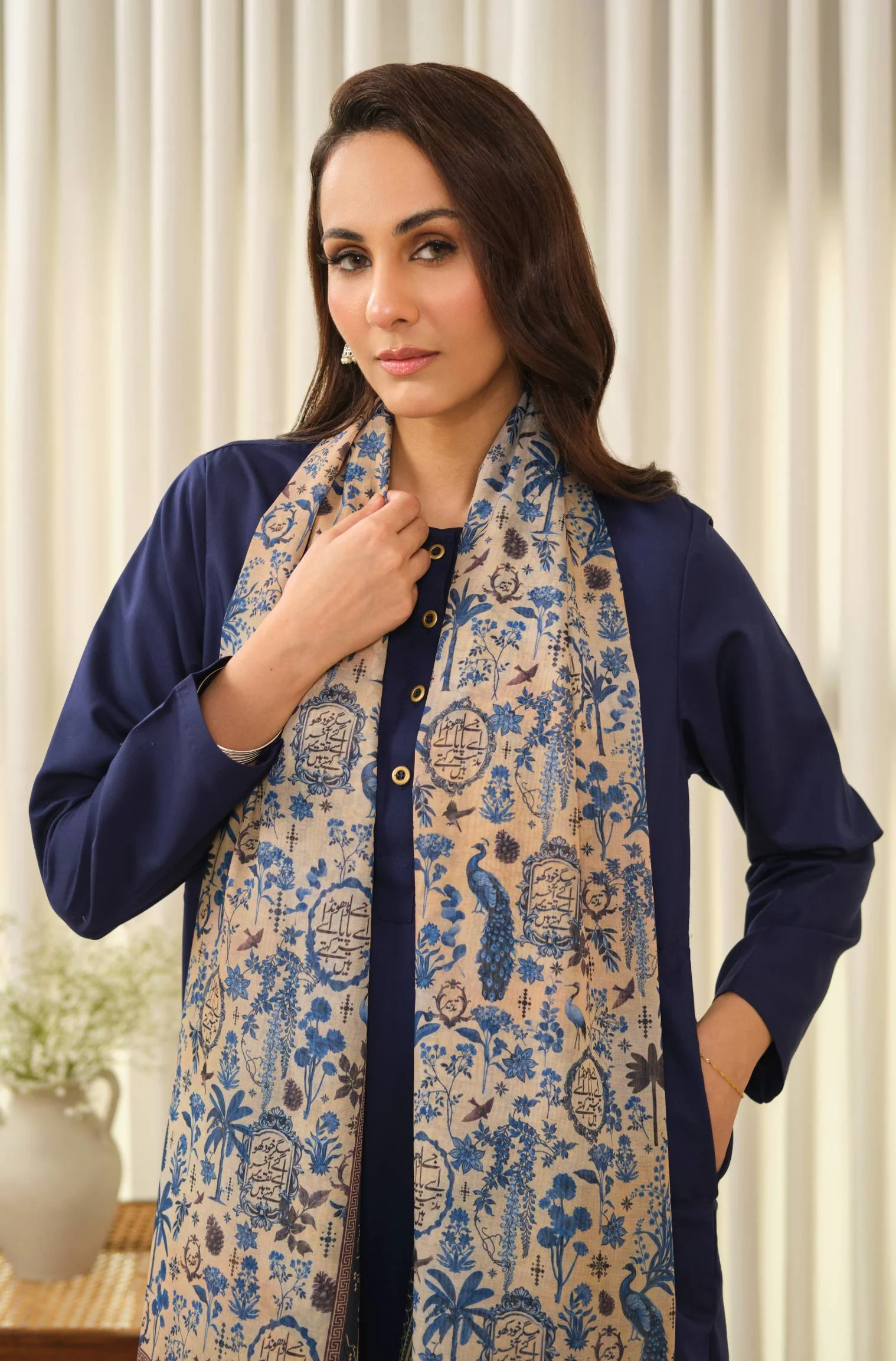 Kismat Scarf - Blue - Image 4