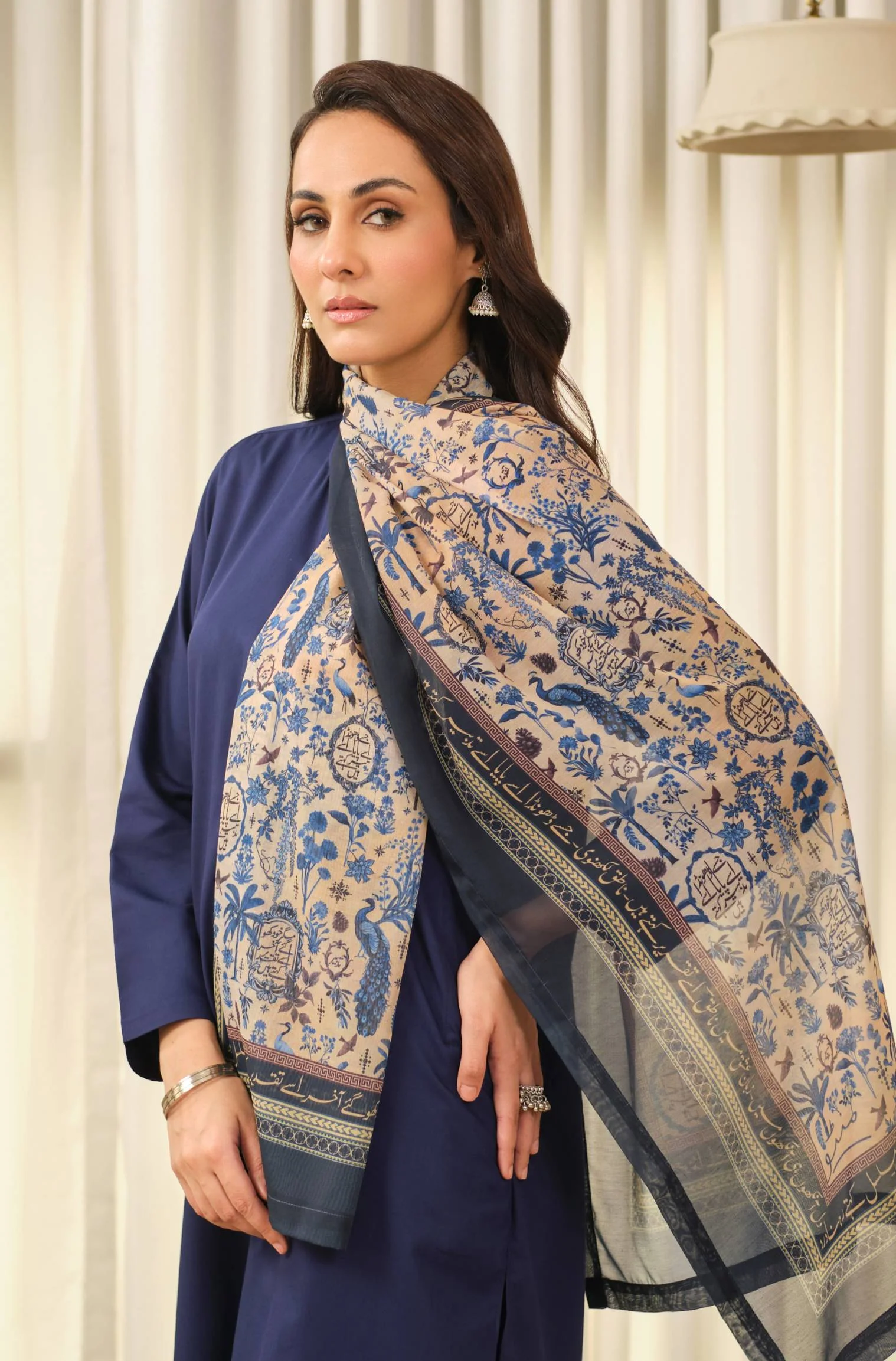 Kismat Scarf - Blue - Image 5