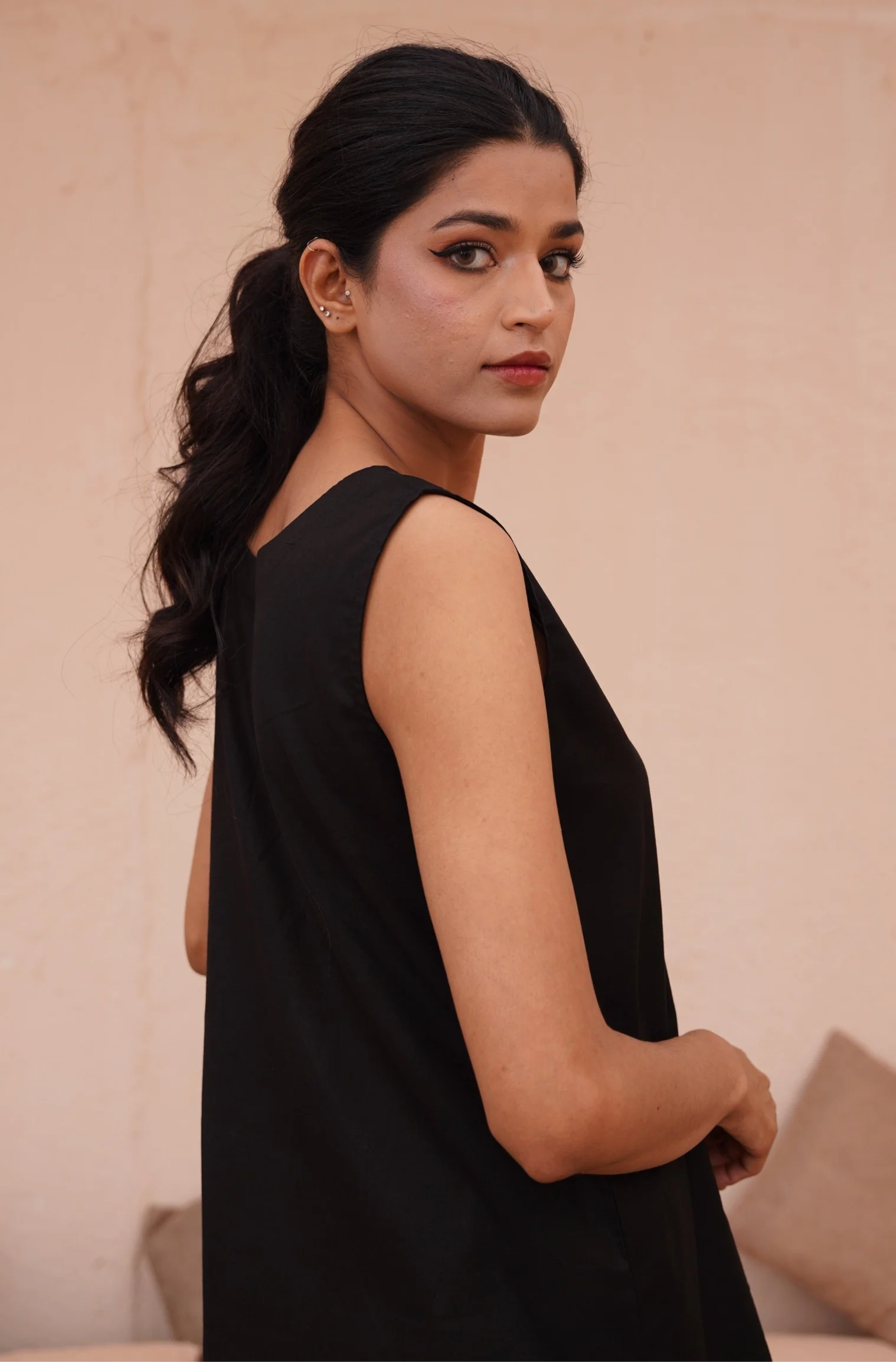 Sleeveless Co-ord Set - Black - Image 4