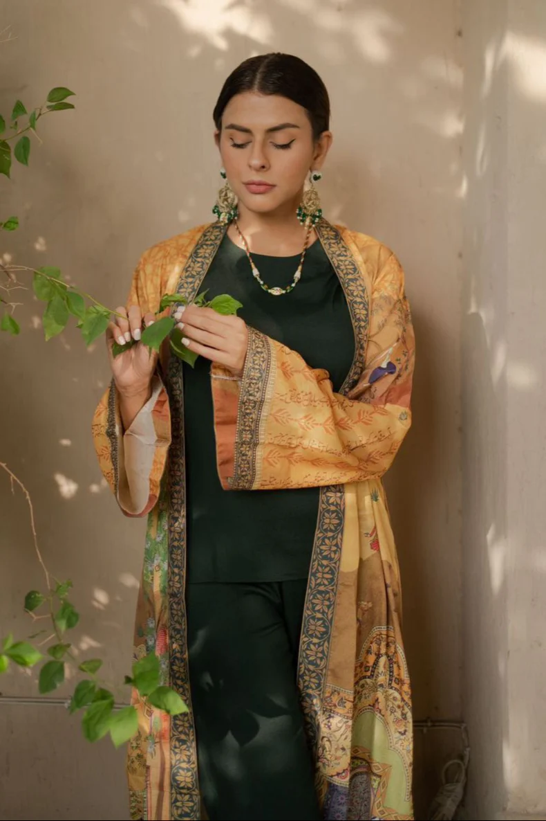 Kahaani Shrug - Amber Yellow - Image 3