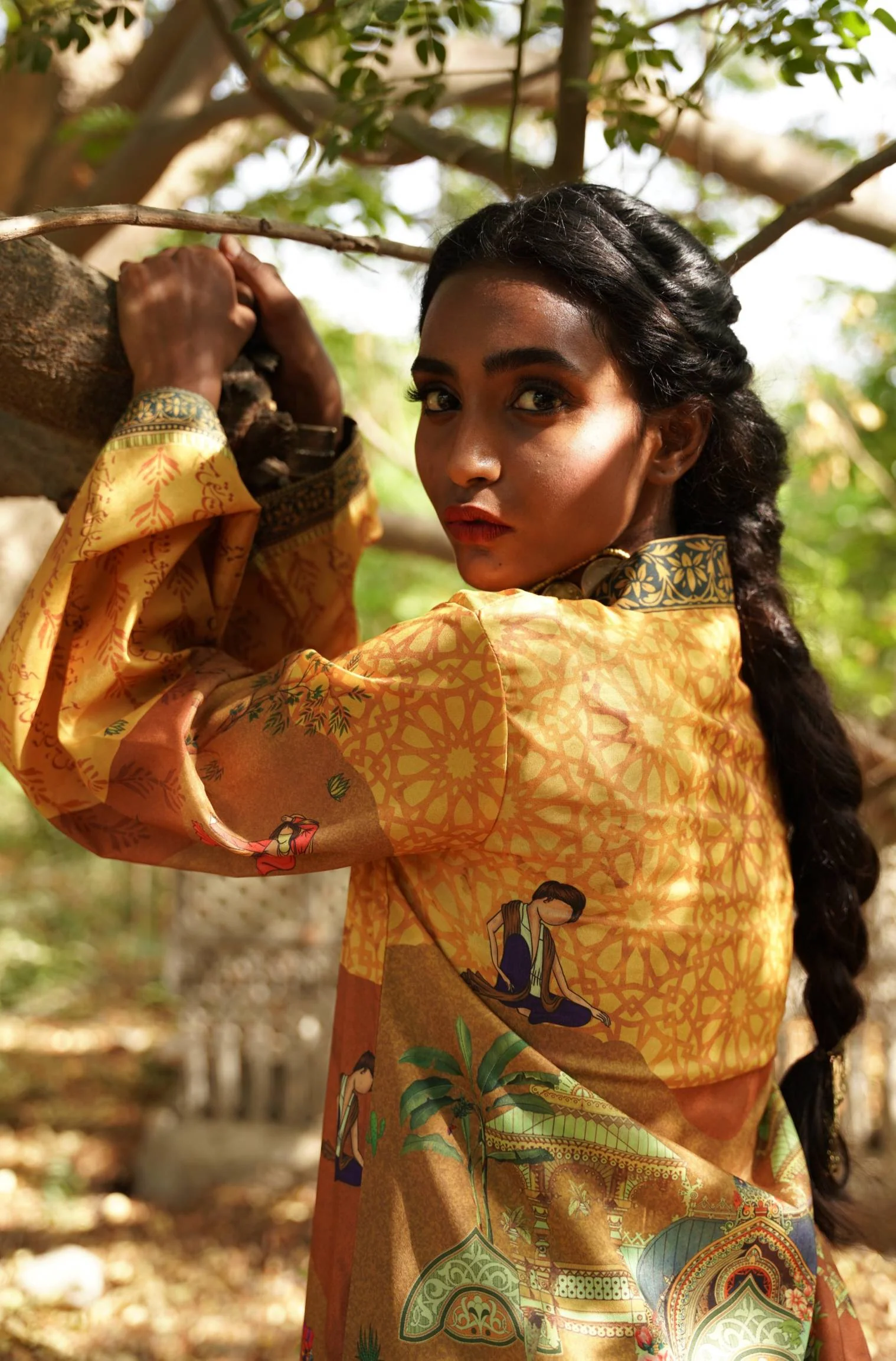 Kahaani Shrug - Amber Yellow - Image 4
