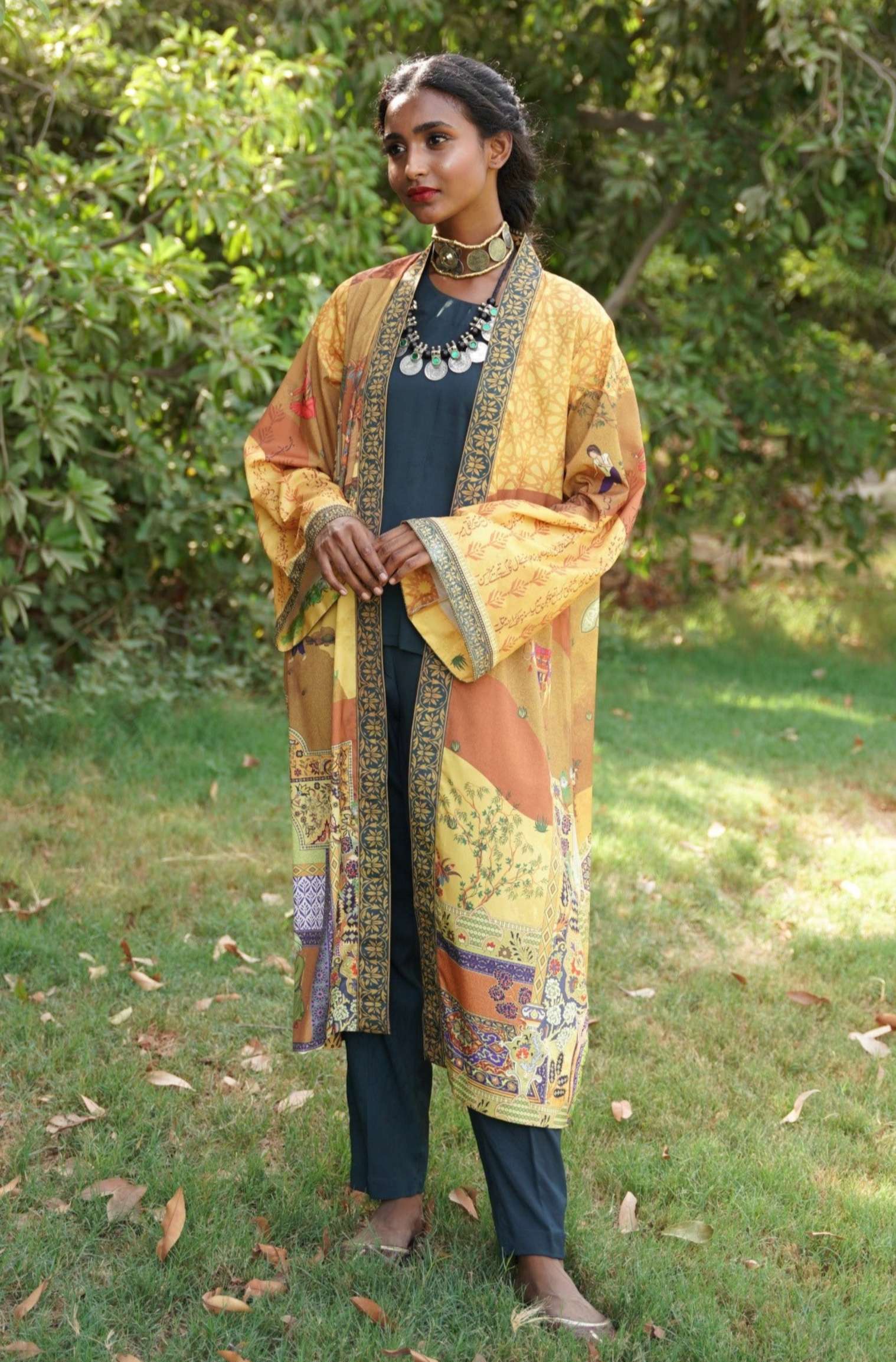 Kahaani Shrug - Amber Yellow - Image 5