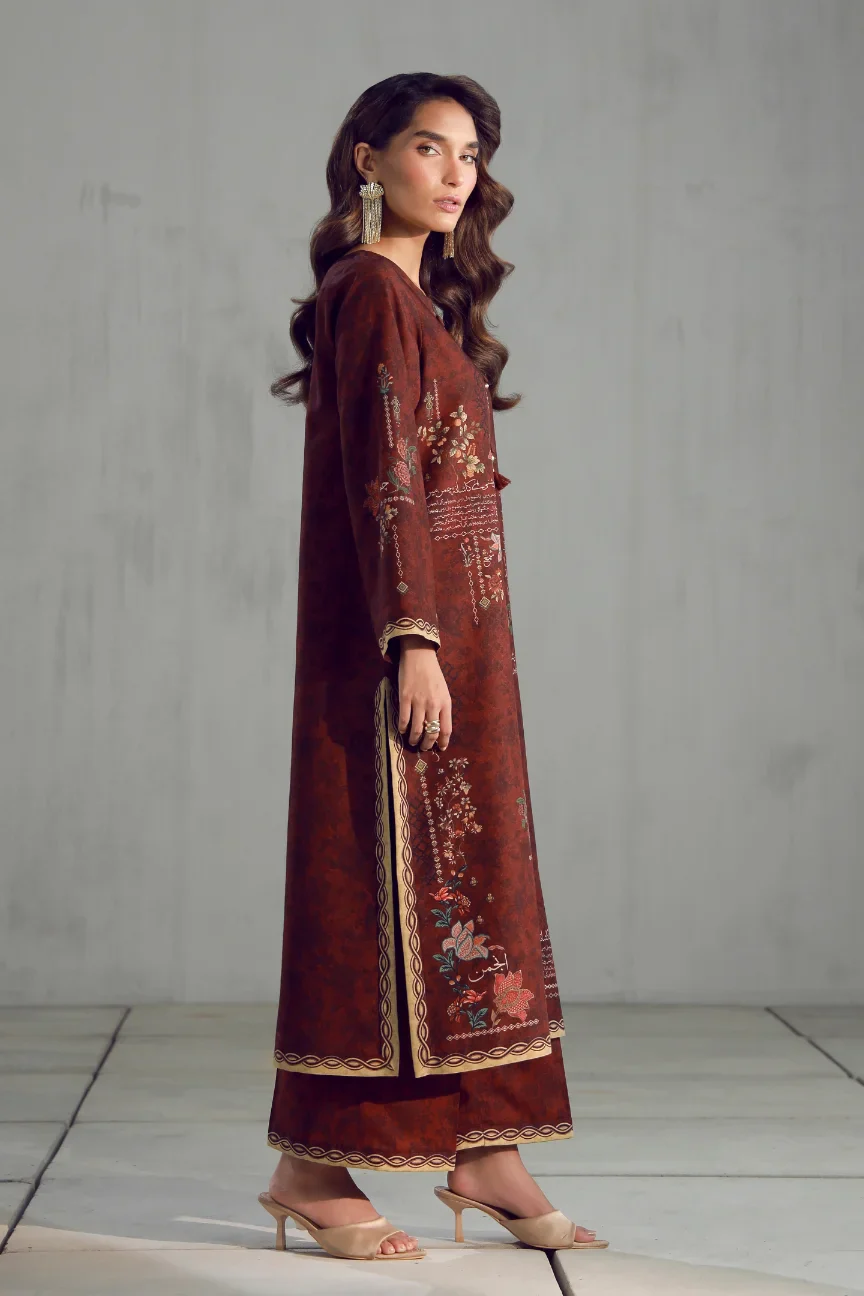 Mashal Co-Ord Set - Plum - Image 2