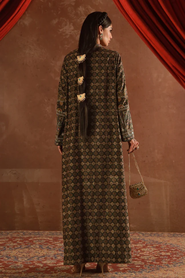 Meherjaan Velvet Kaftaan - Image 6