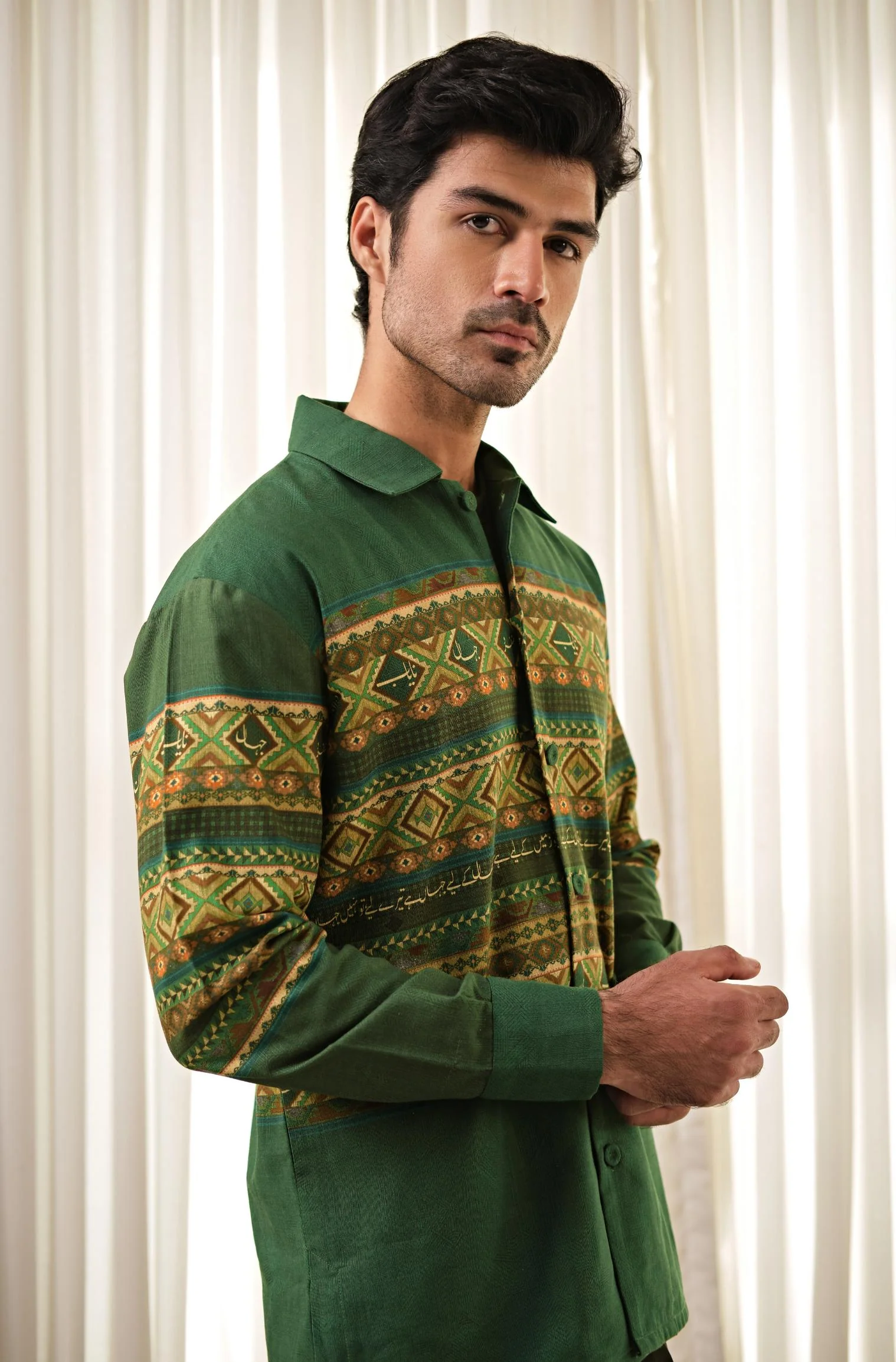 Meraki Overshirt - Green - Image 4