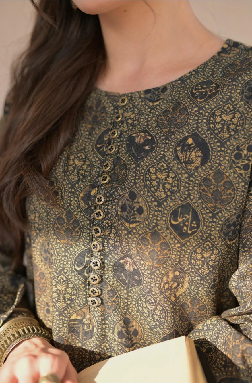 Mumtaz Kurta - Black Gold - Image 6
