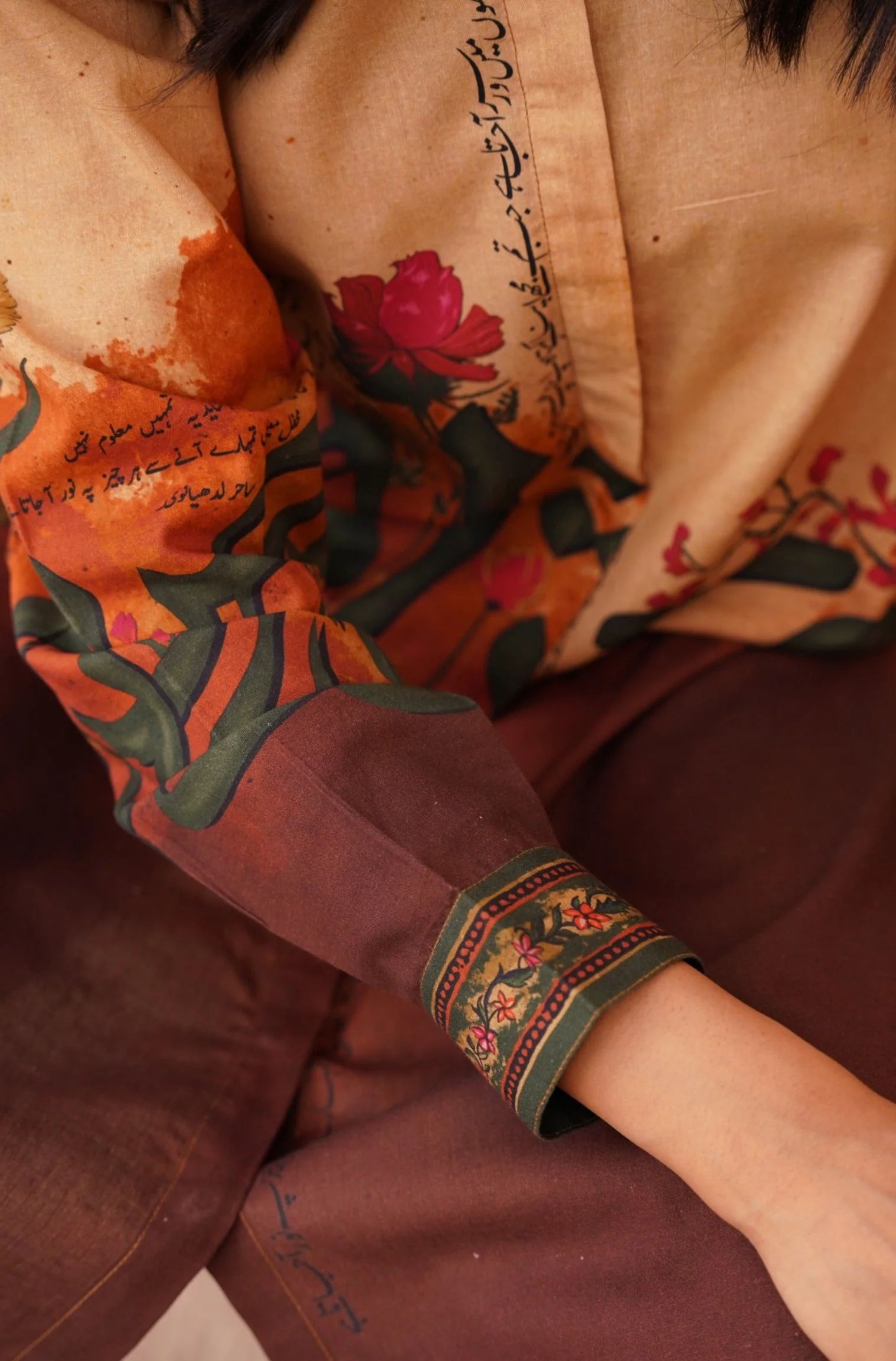 Noor Long Shirt - Shades of Sunset - Image 4