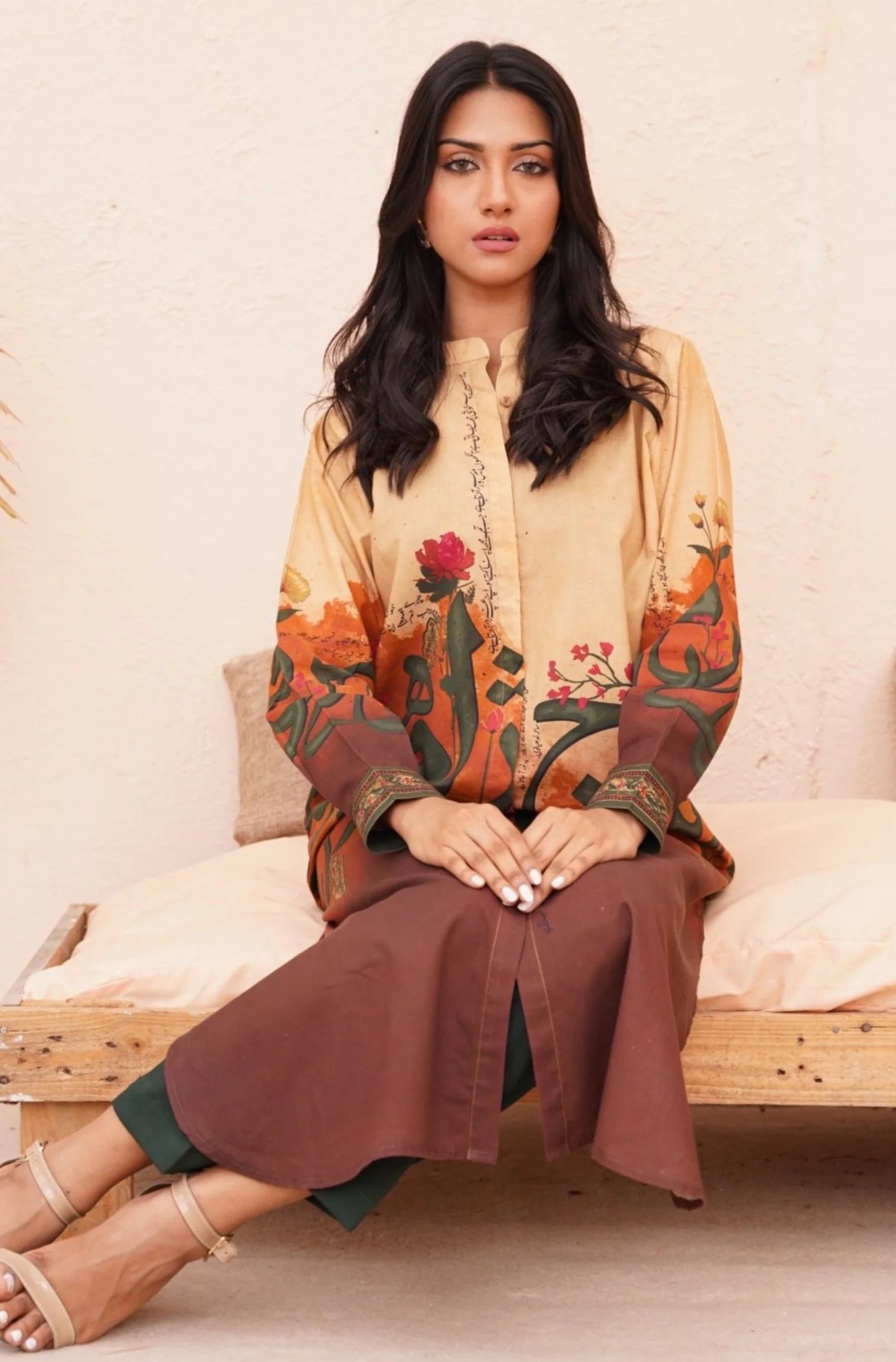 Noor Long Shirt - Shades of Sunset - Image 5
