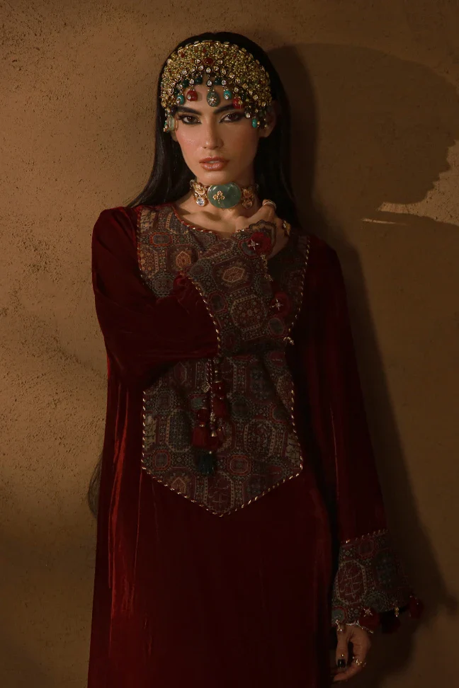 Parisa Velvet Kaftaan - Image 5