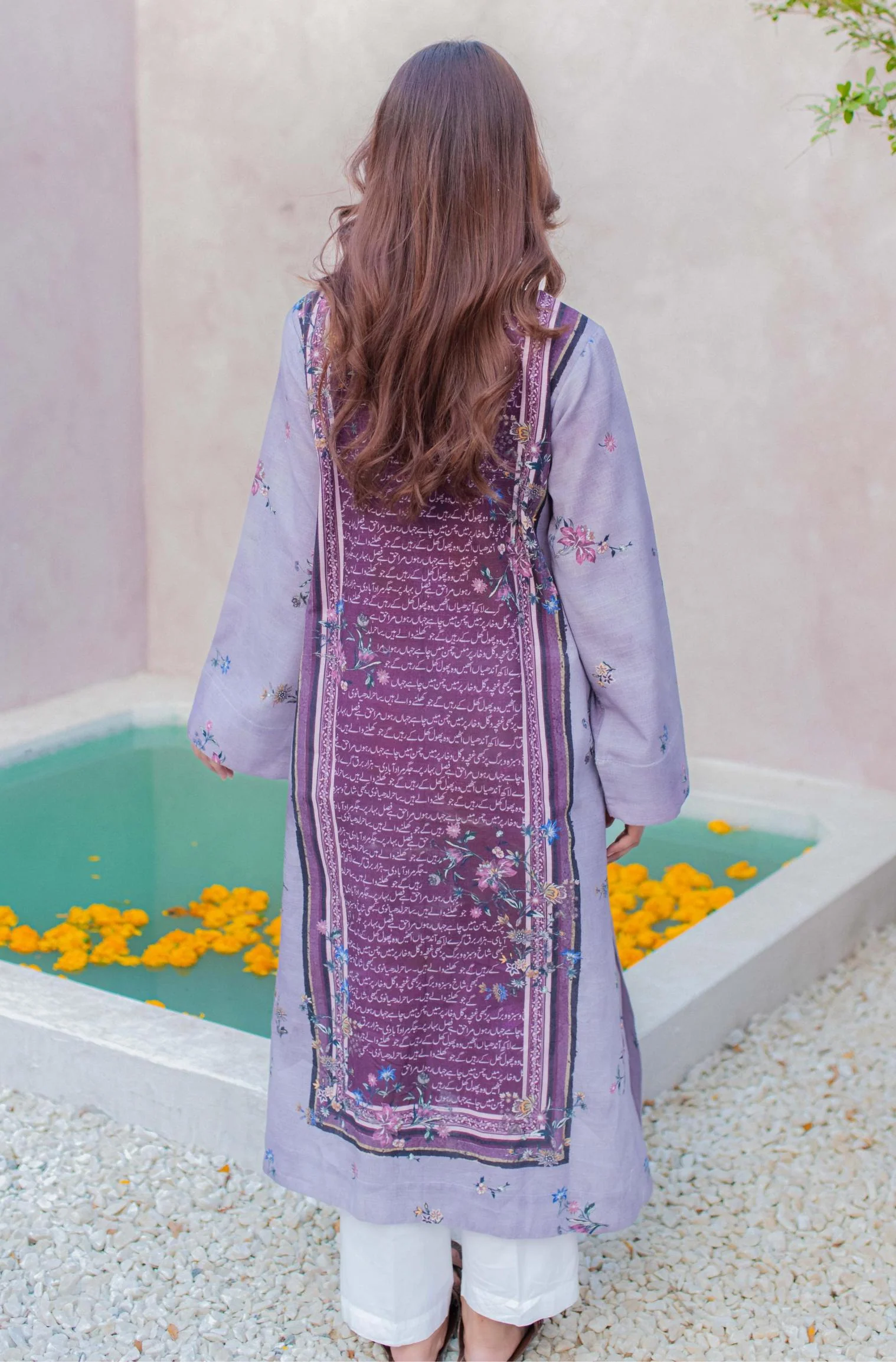 Phool Kurta - Plum & Lilac - Image 4