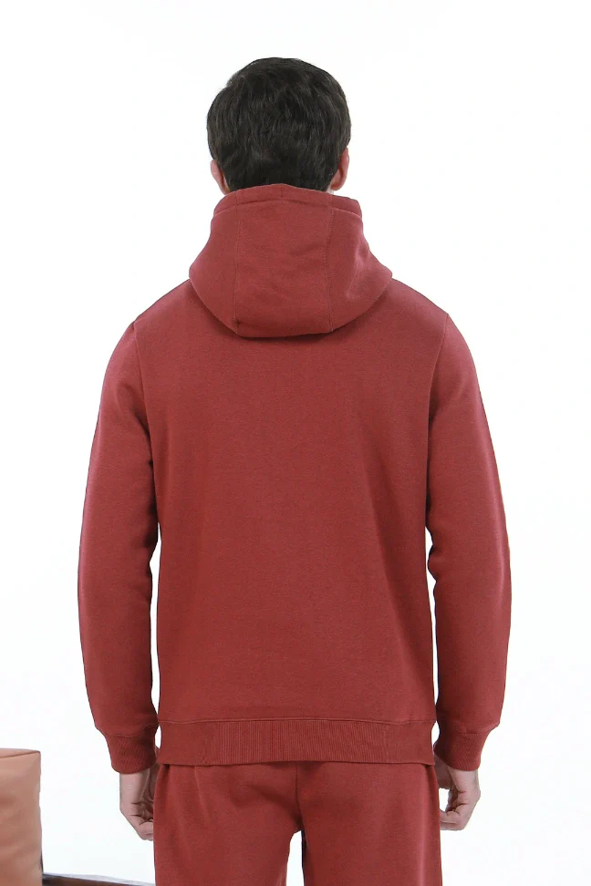 Pullover Hoodie - Brick Rust - Image 6