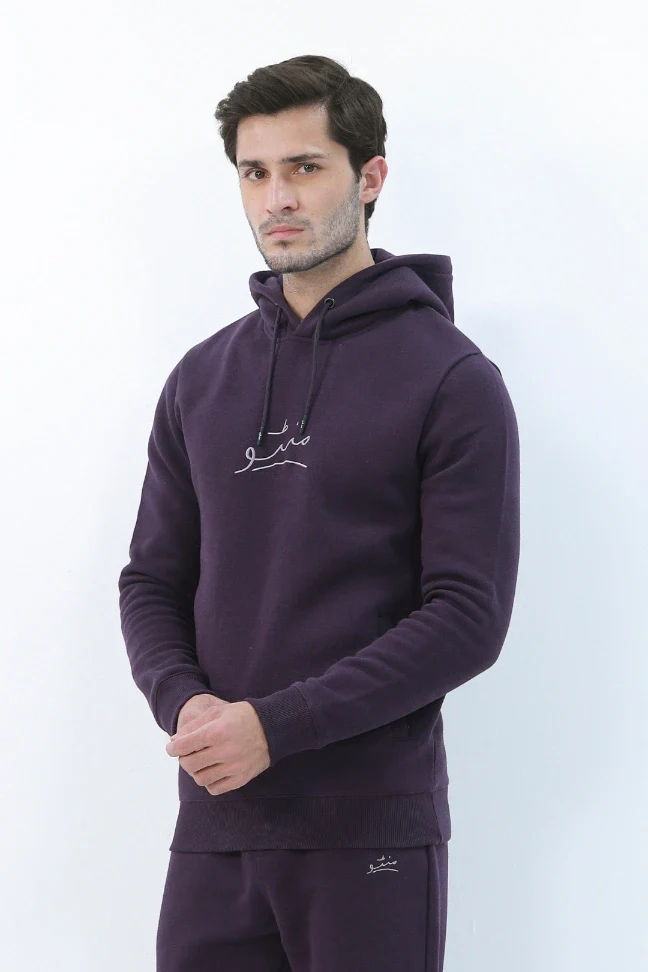 Pullover Hoodie - Deep Purple - Image 7