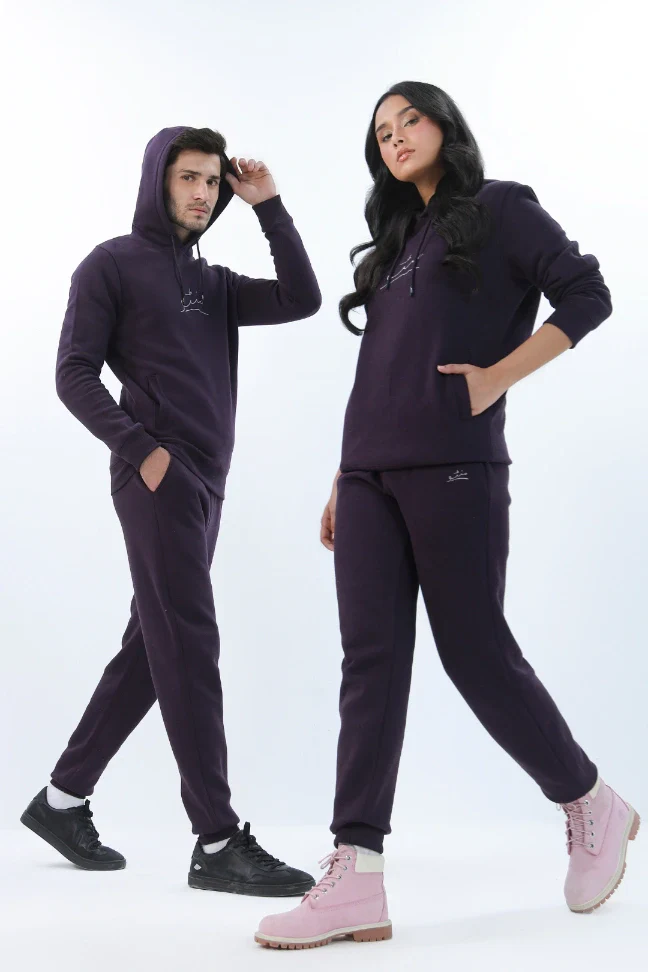 Pullover Hoodie - Deep Purple - Image 9
