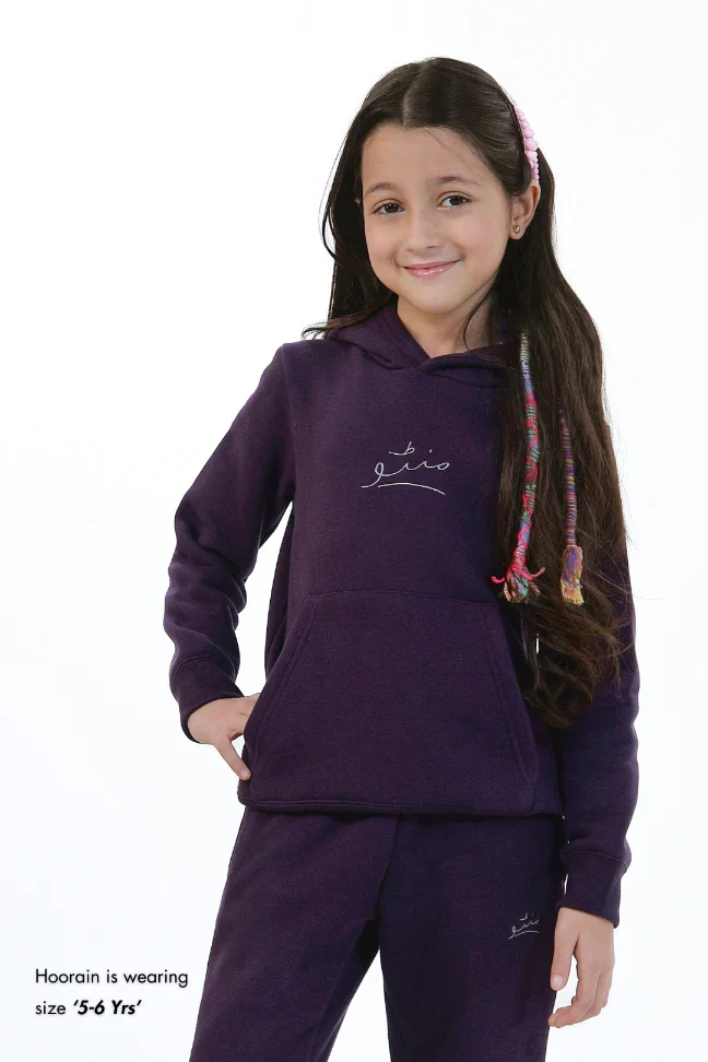 Pullover Hoodie (Kids) - Deep Purple - Image 2