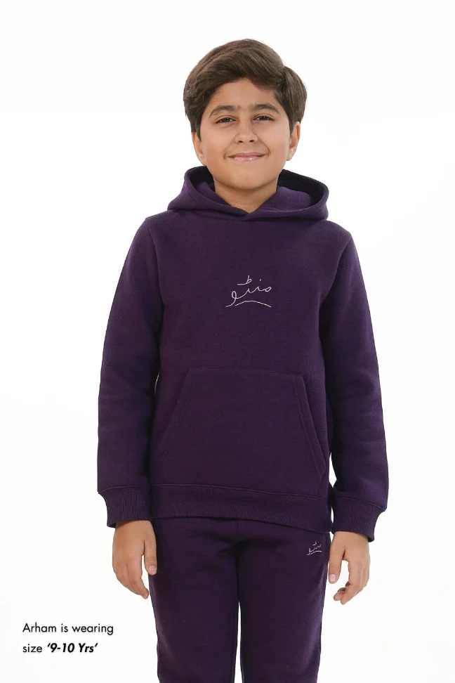 Pullover Hoodie (Kids) - Deep Purple - Image 3