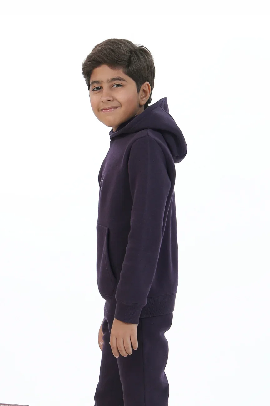 Pullover Hoodie (Kids) - Deep Purple - Image 4