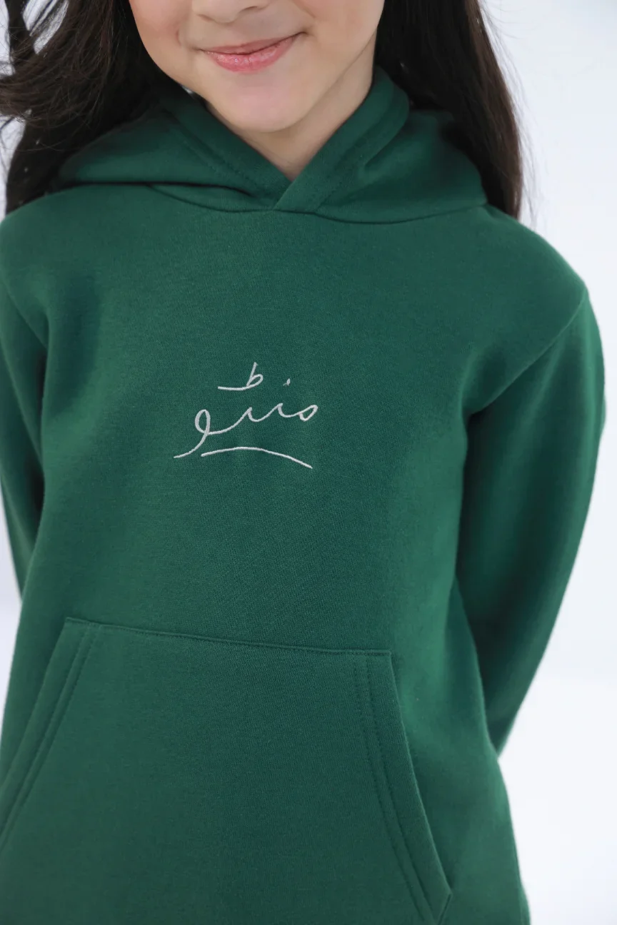 Pullover Hoodie (Kids) - Great Green - Image 4