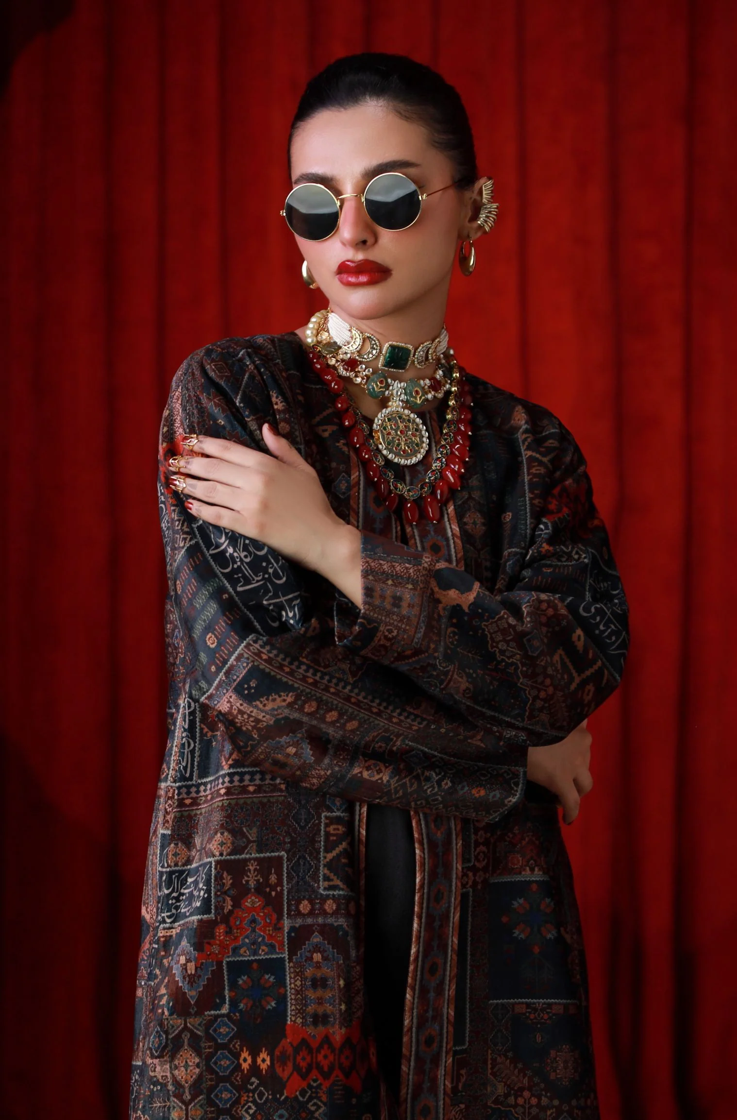 Qala Velvet Coat - Image 6
