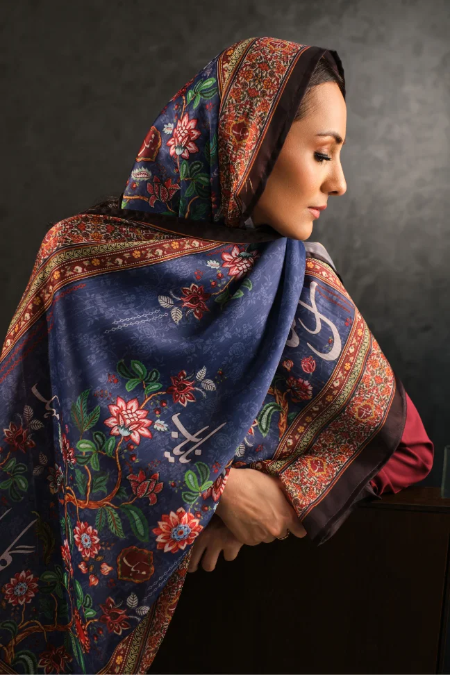 Rania Scarf - Blue - Image 2