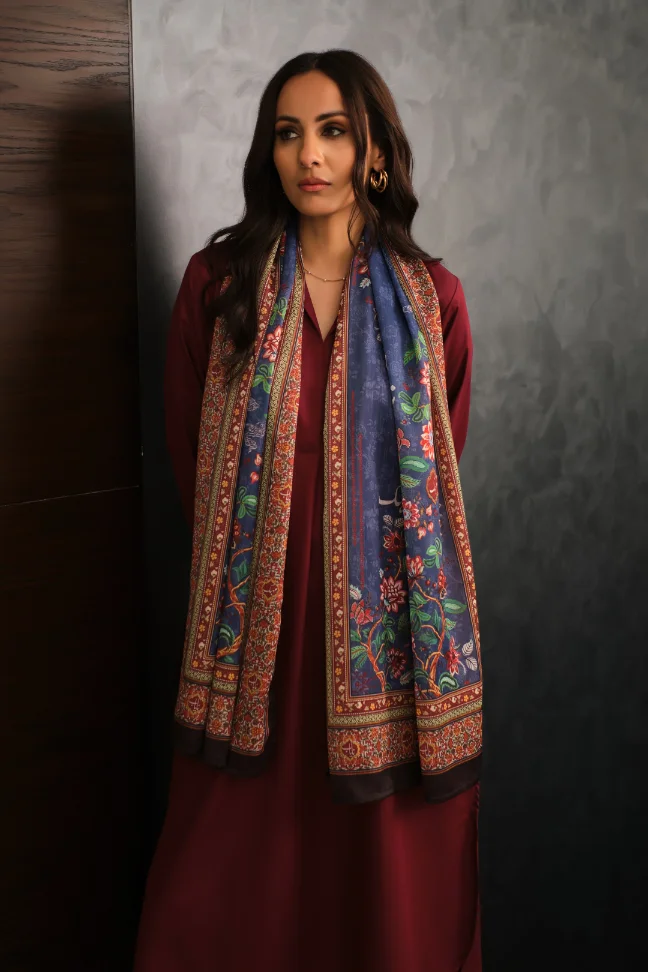 Rania Scarf - Blue - Image 3