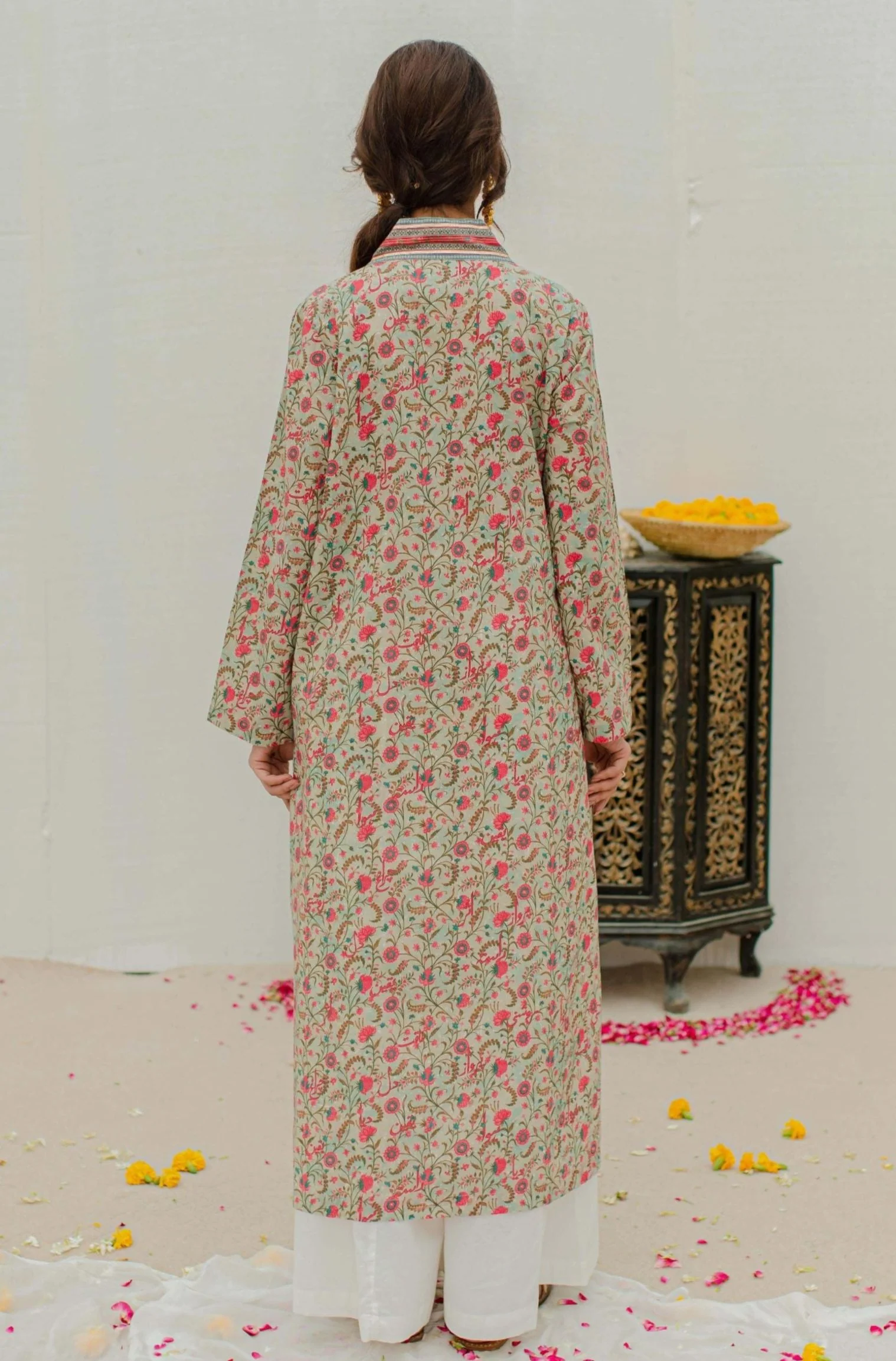 Roshni Kurta - Mint & Pink - Image 3
