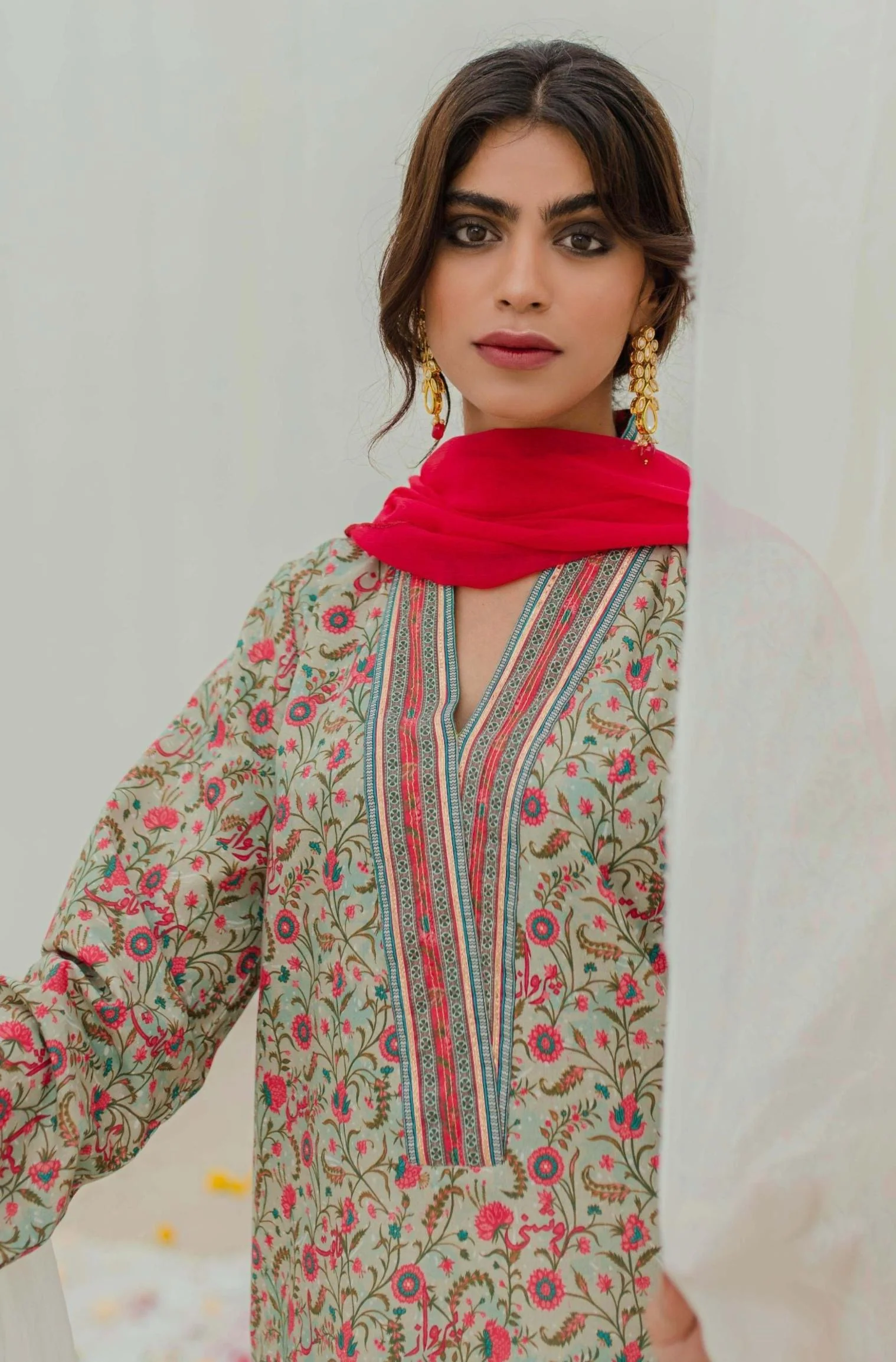 Roshni Kurta - Mint & Pink - Image 5