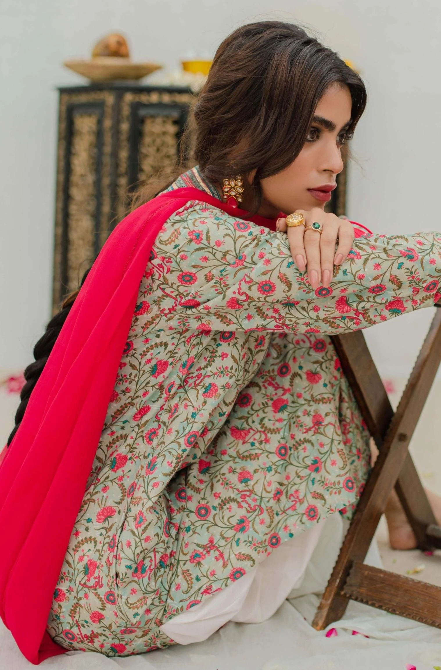 Roshni Kurta - Mint & Pink - Image 6