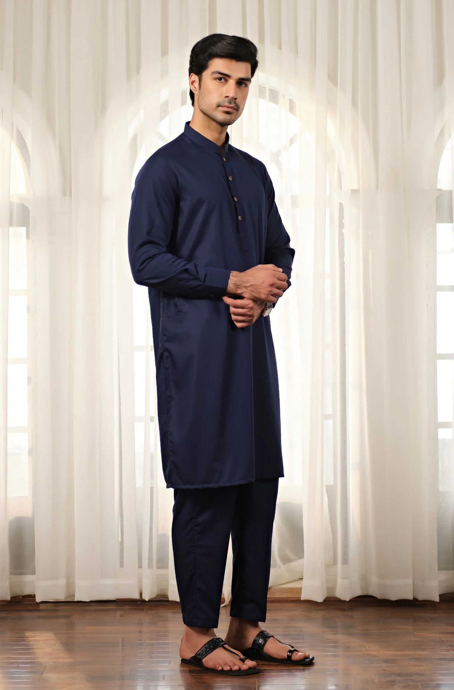 Midnight Blue - Sherwani (Men) - Image 3