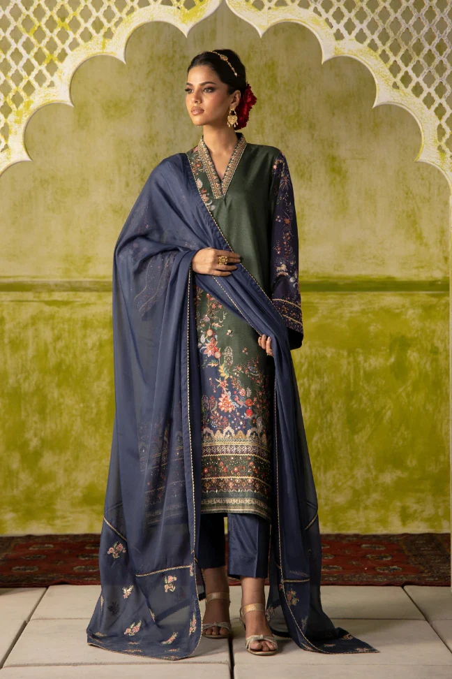 Rukhsar Set - Blue - Image 7