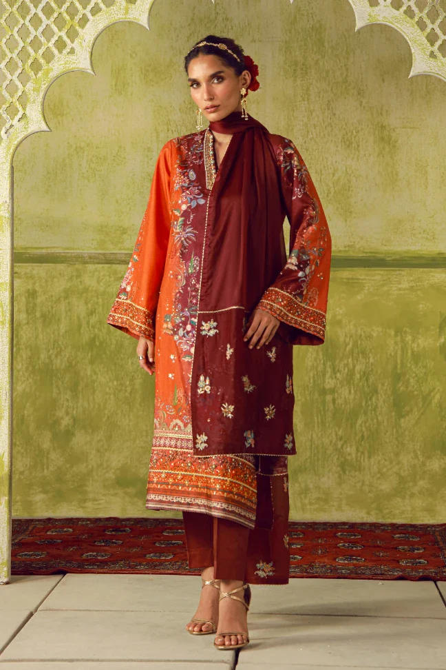 Rukhsar Set - Maroon - Image 2