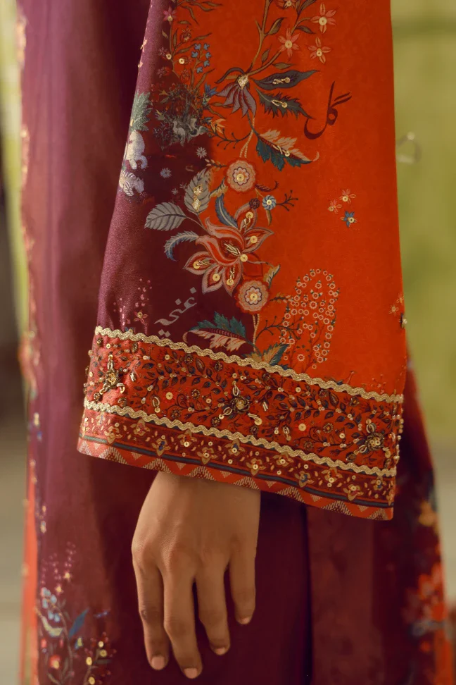 Rukhsar Set - Maroon - Image 3