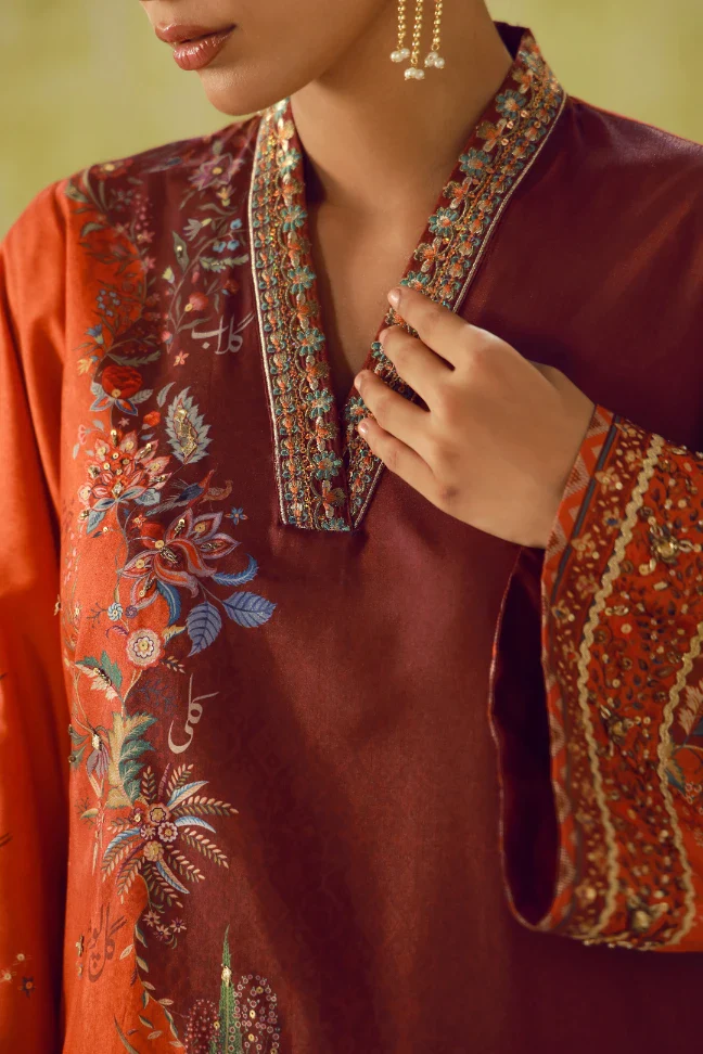 Rukhsar Set - Maroon - Image 4