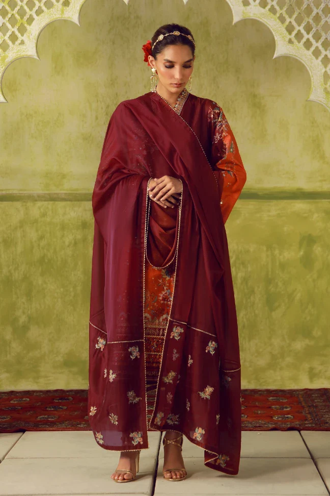 Rukhsar Set - Maroon - Image 5