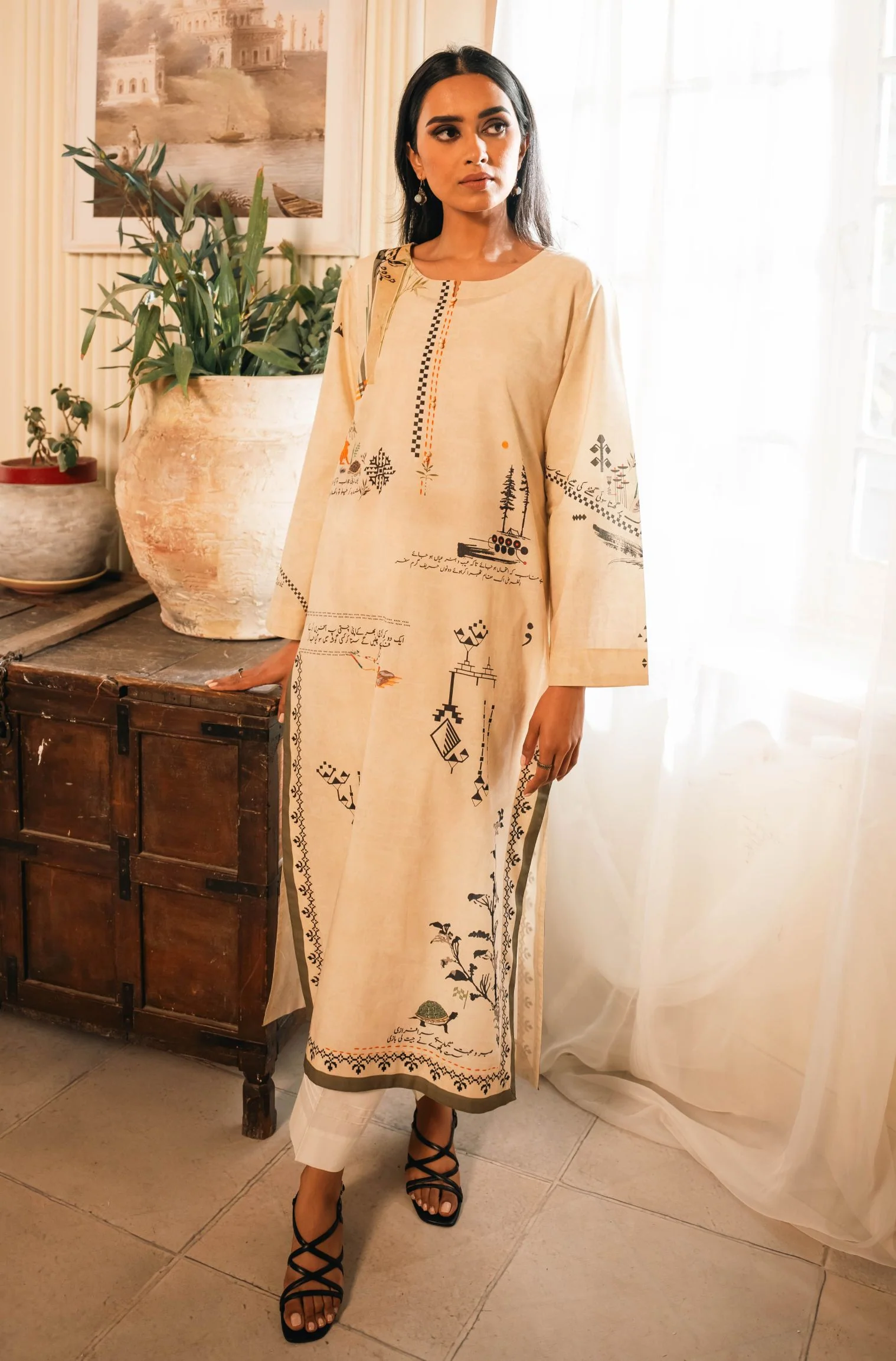 Safar Kurta - Ivory Cream