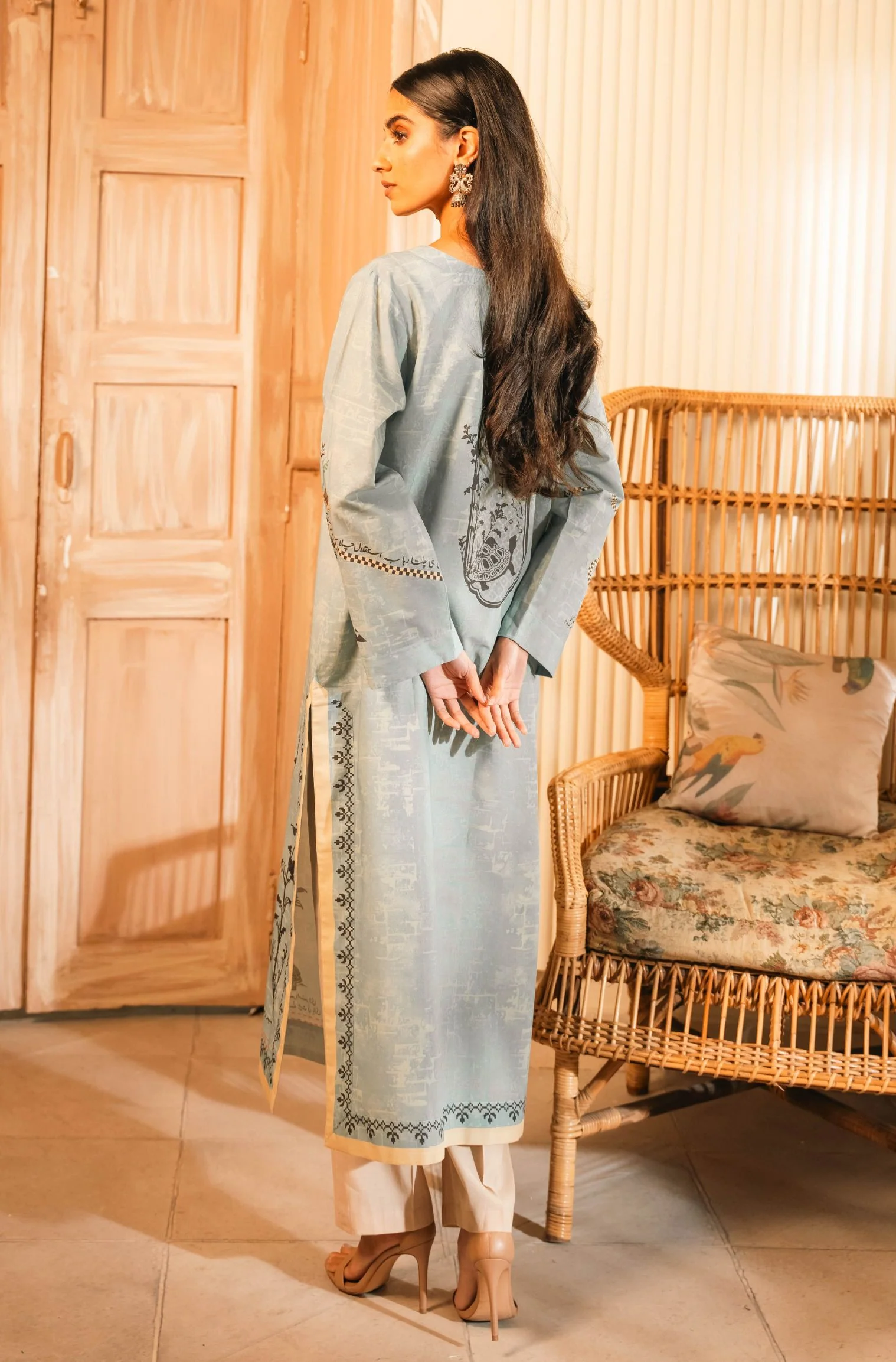 Safar Kurta - Pastel Blue - Image 3