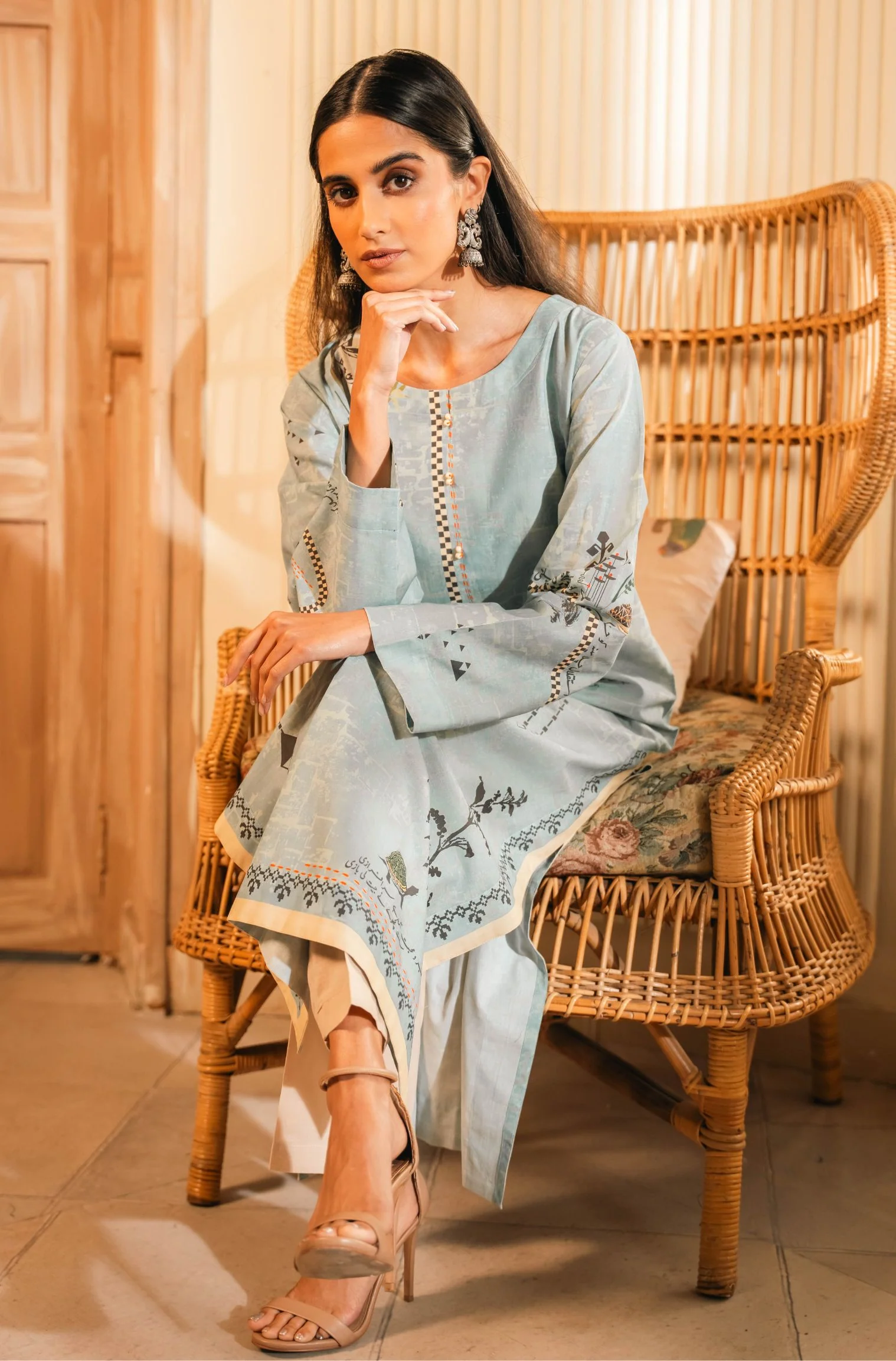 Safar Kurta - Pastel Blue - Image 4