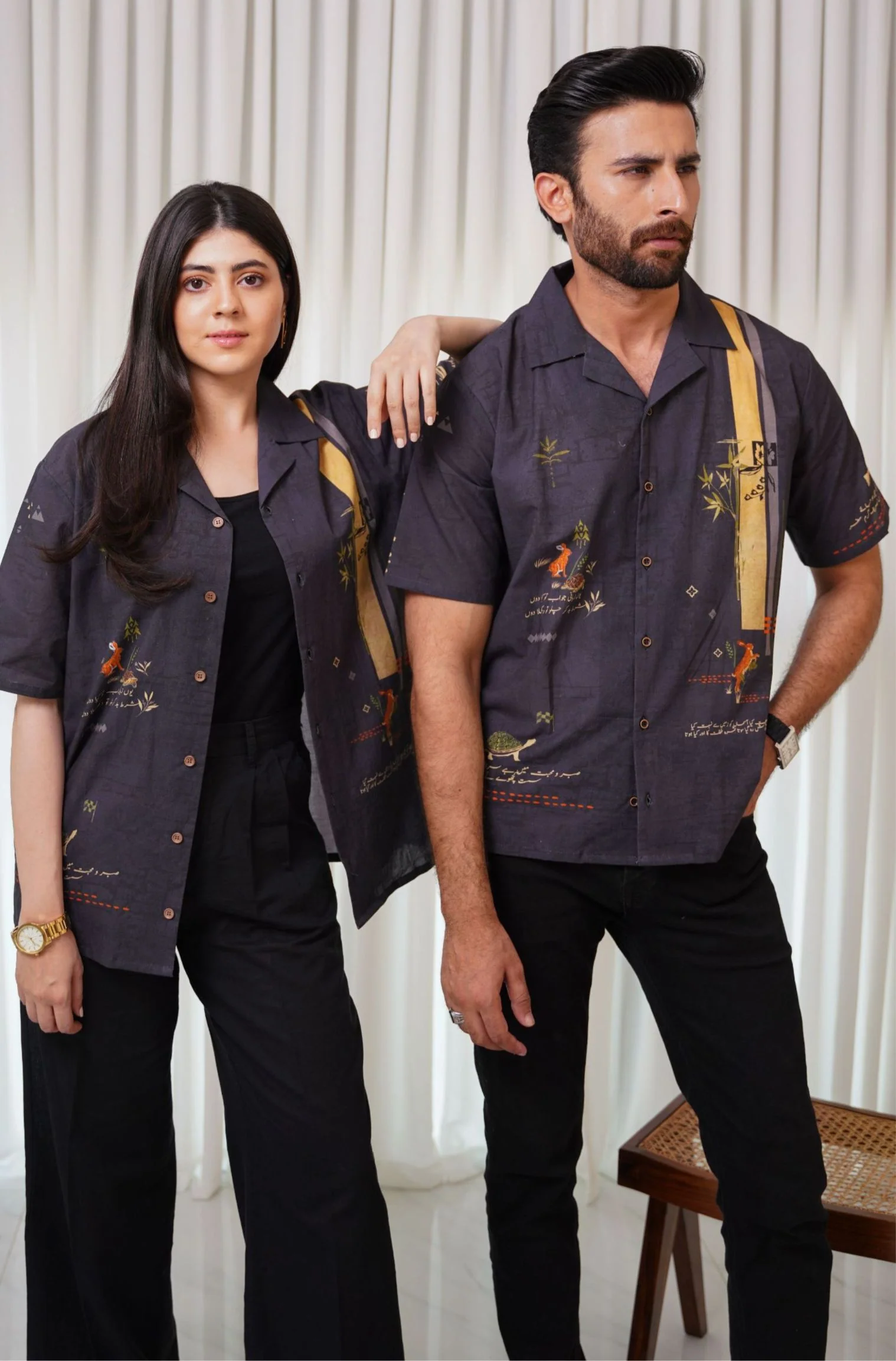 Safar Shirt - Charcoal Grey - Image 11