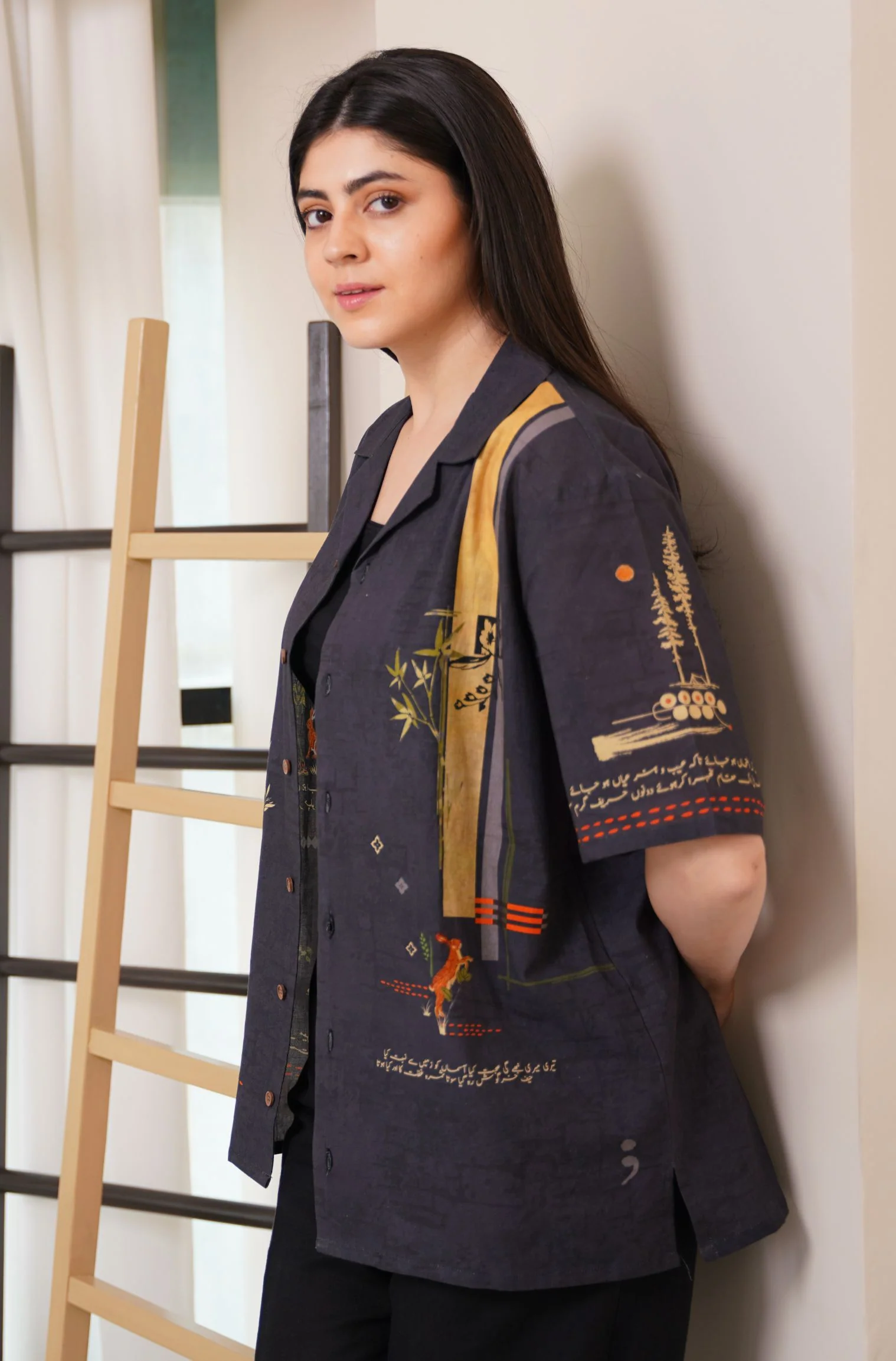 Safar Shirt - Charcoal Grey - Image 3