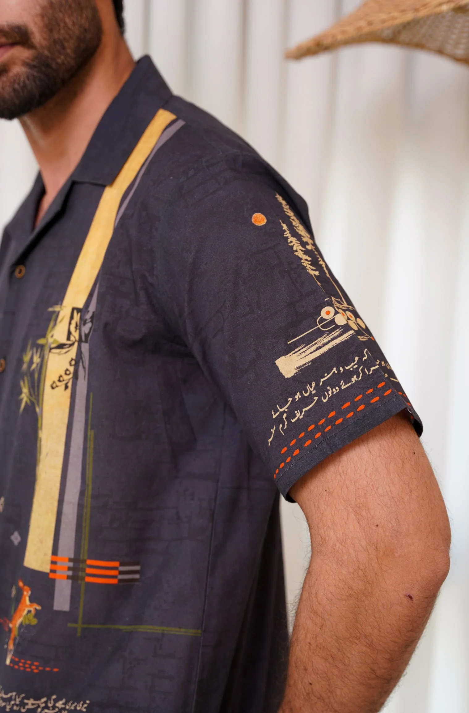 Safar Shirt - Charcoal Grey - Image 5