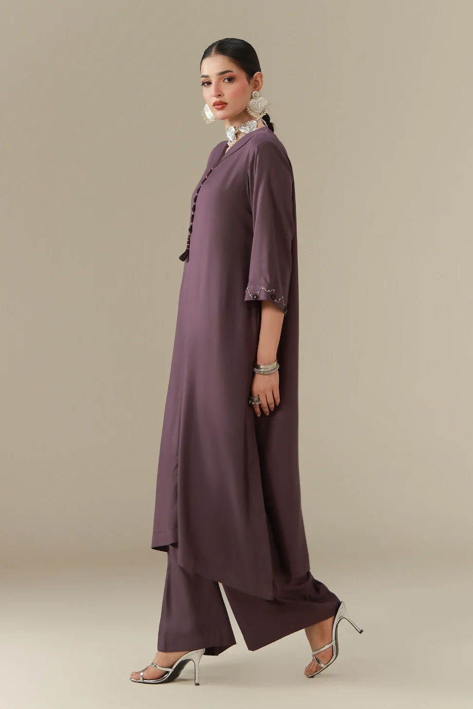 Sheesh Co-Ord Set - Purple - Image 3