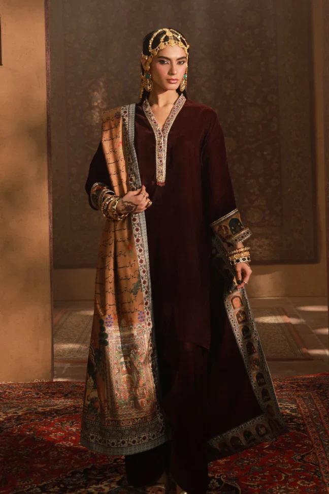 Shirin Velvet Shawl - Image 4