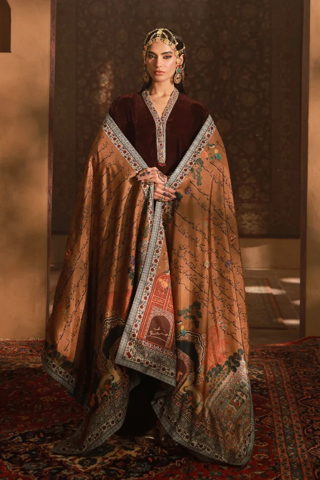 Shirin Velvet Shawl - Image 6